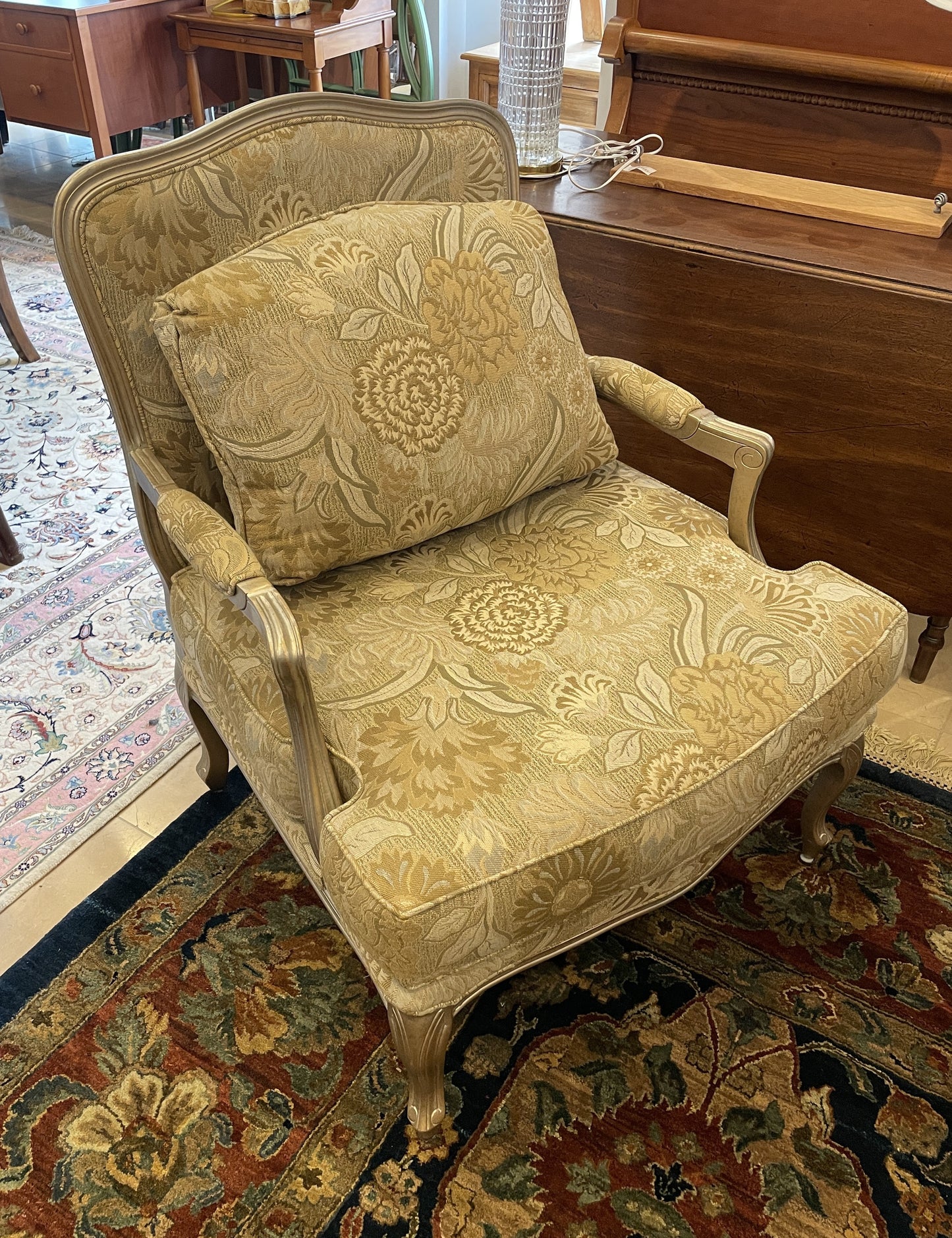 Marge Carson Chair and Ottoman (0GR001)