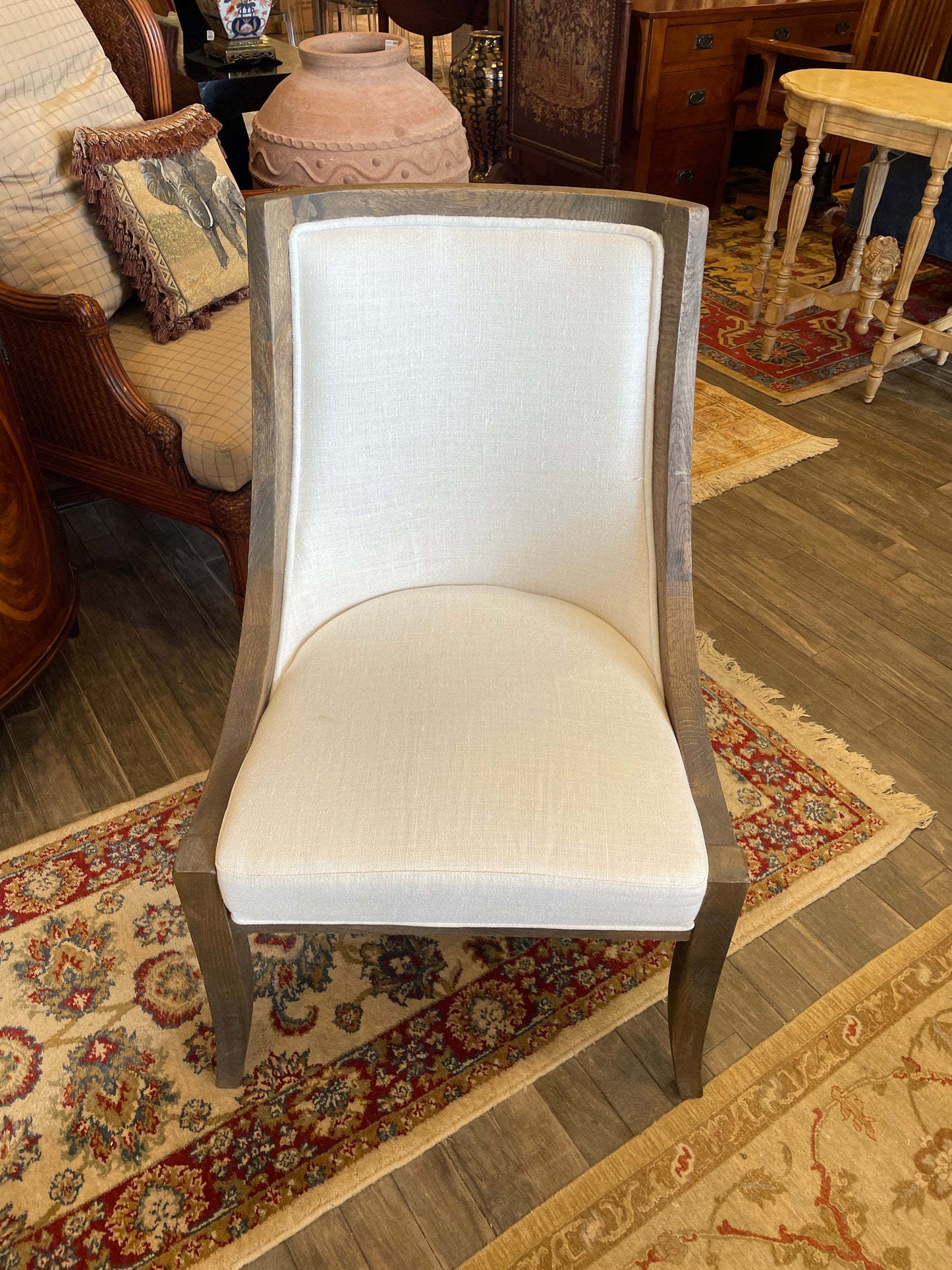 Restoration Hardware 19th Century French Empire Dining Chairs, a Pair (0GS005)