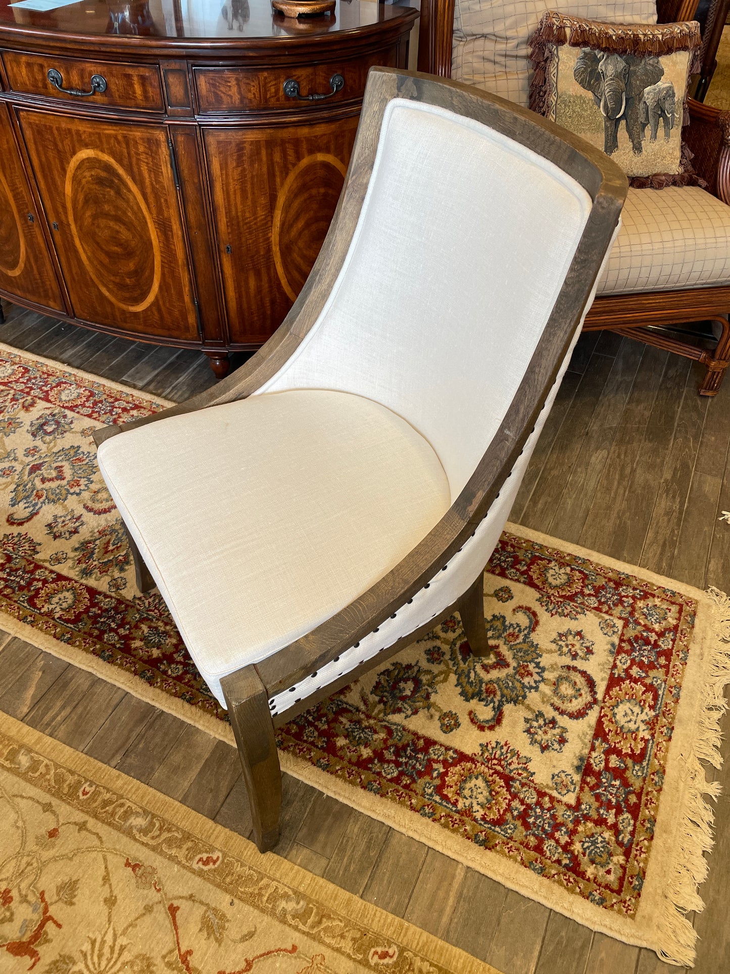 Restoration Hardware 19th Century French Empire Dining Chairs, a Pair (0GS005)