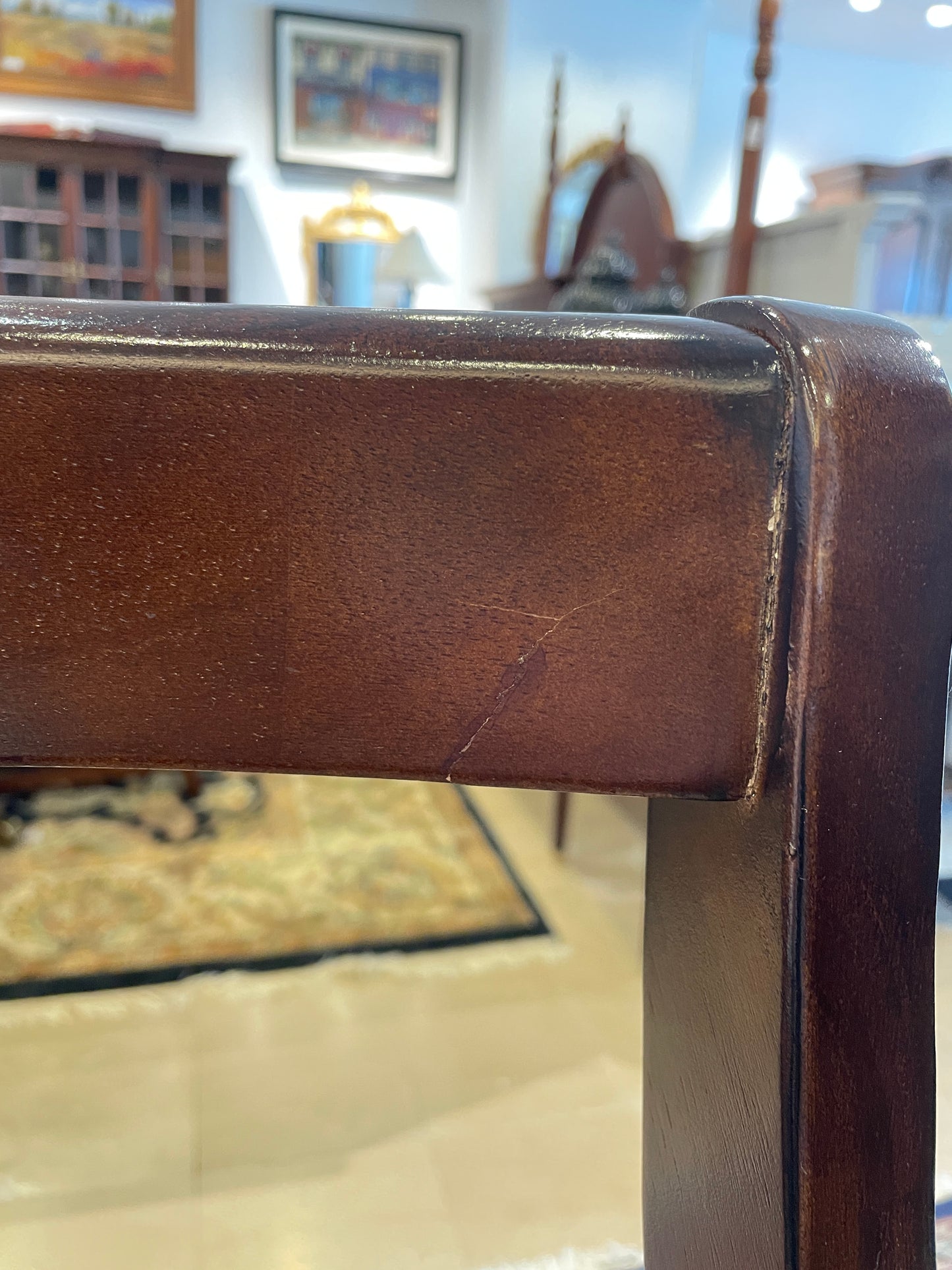 Set of 4 Klismos Style Dining Chairs AS IS (0CC002)