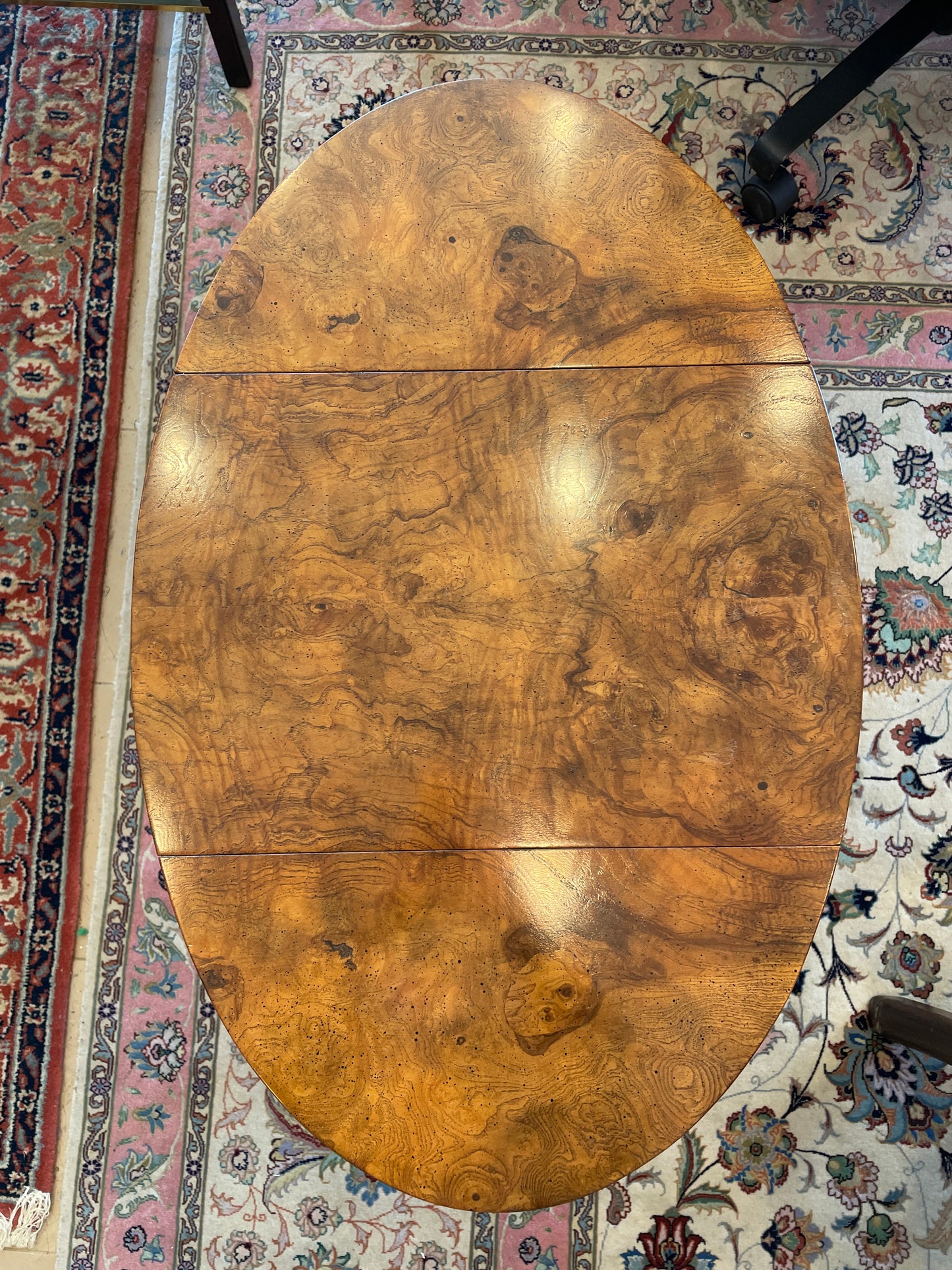 Baker Burled Gate Leg End Table (0GV003)