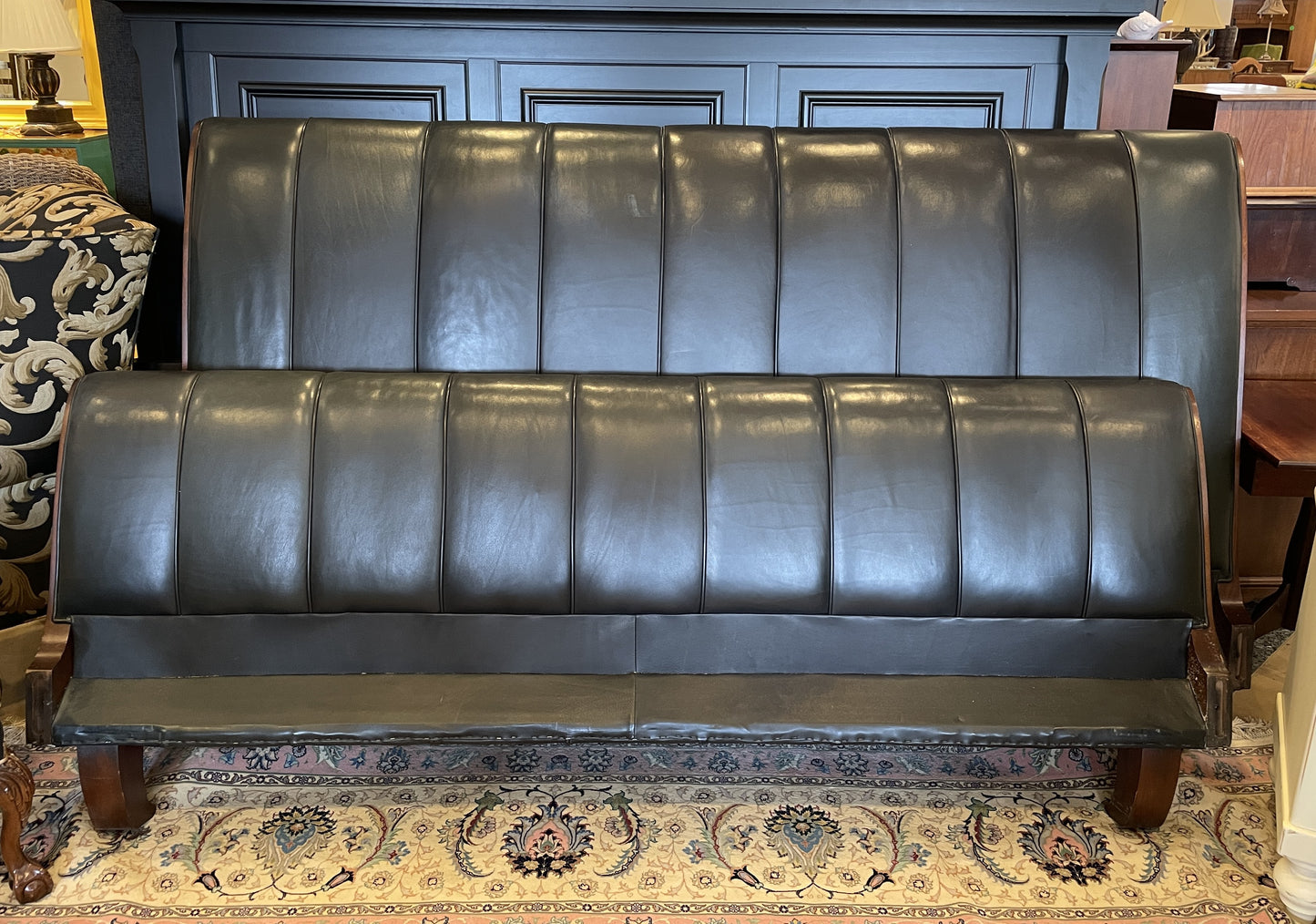 Hickory Chair Body-Calla King Bed Leather AS IS