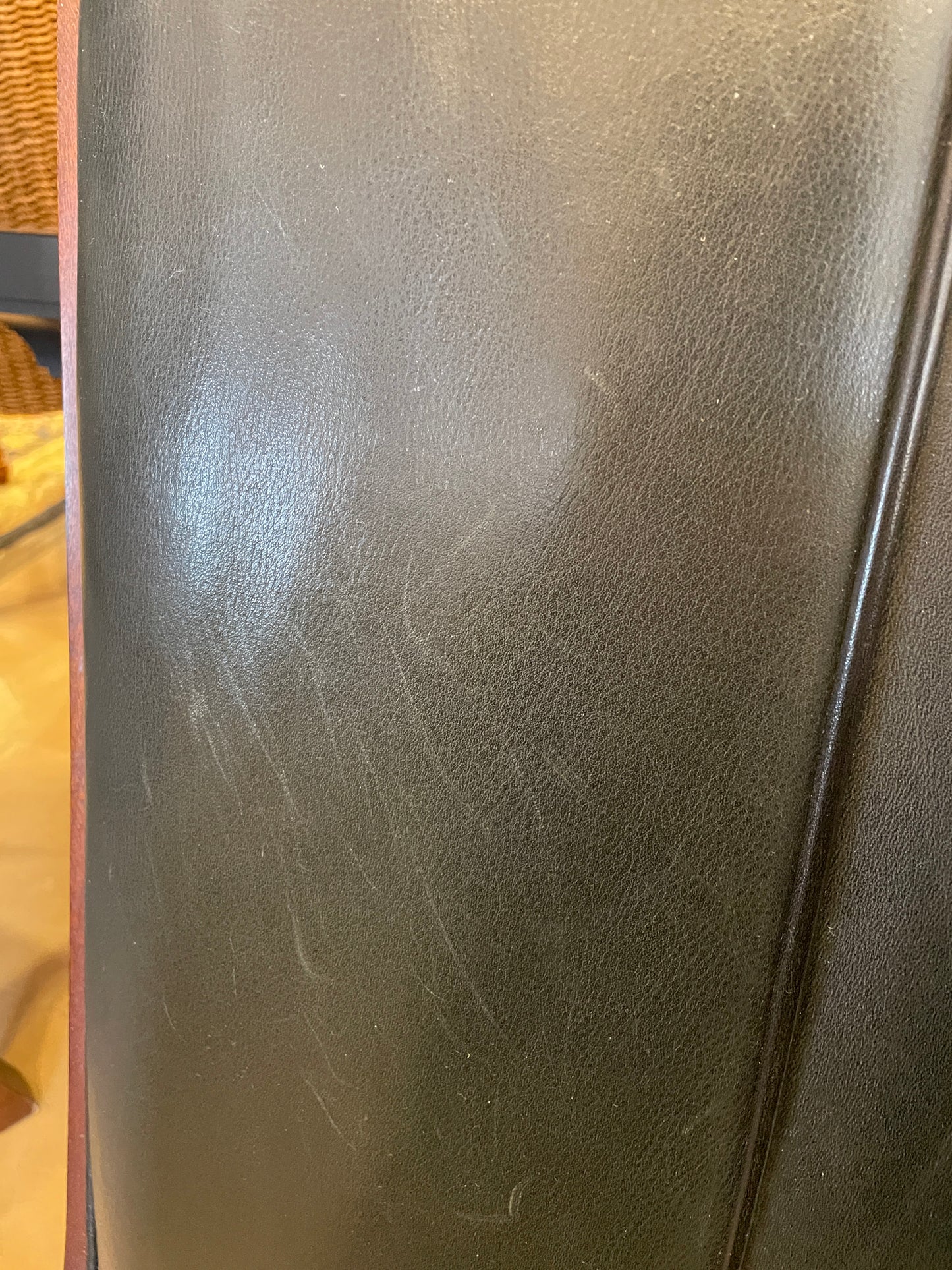 Hickory Chair Body-Calla King Bed Leather AS IS