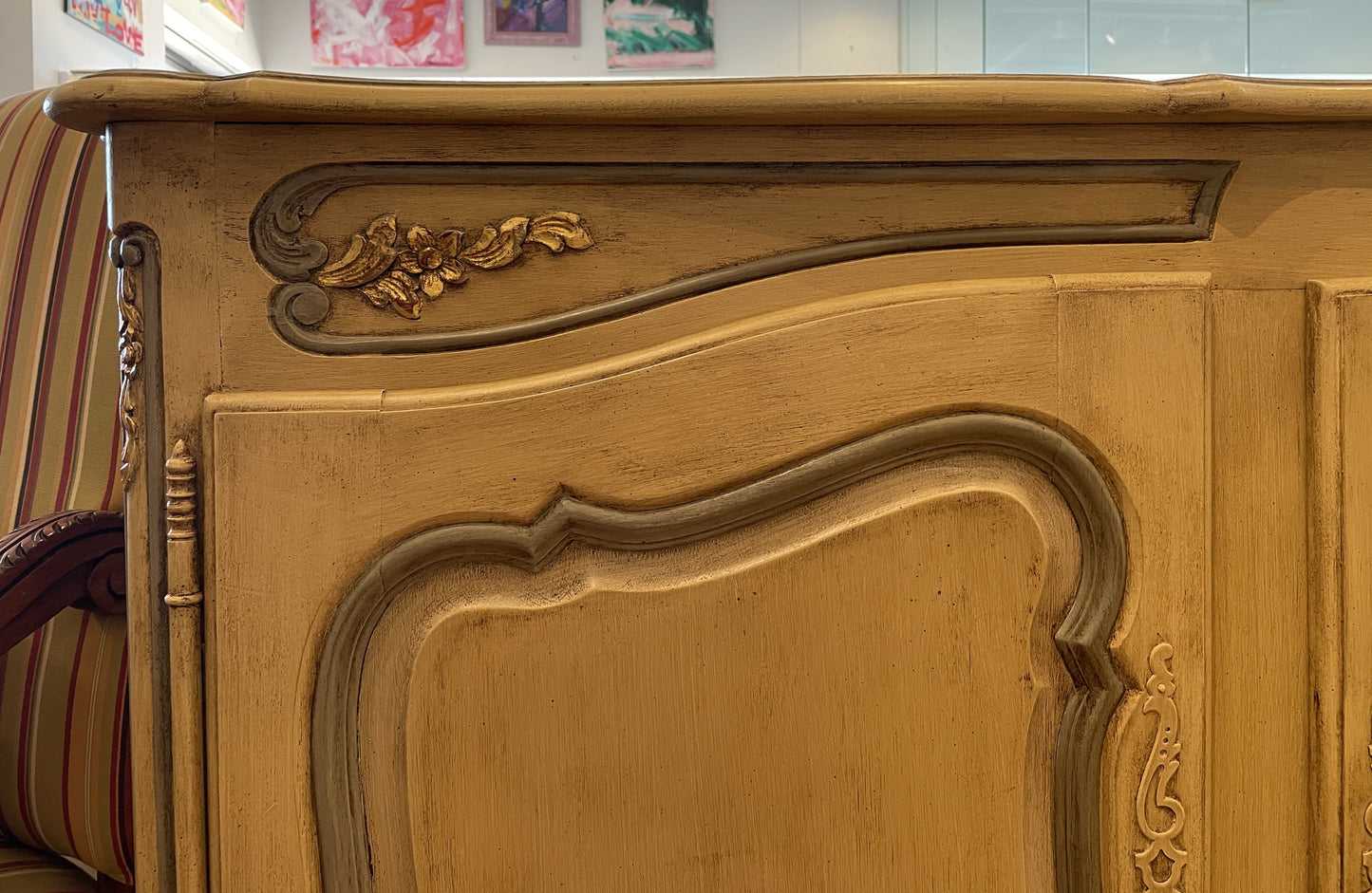 Antique Faux Painted Buffet (0G0017)