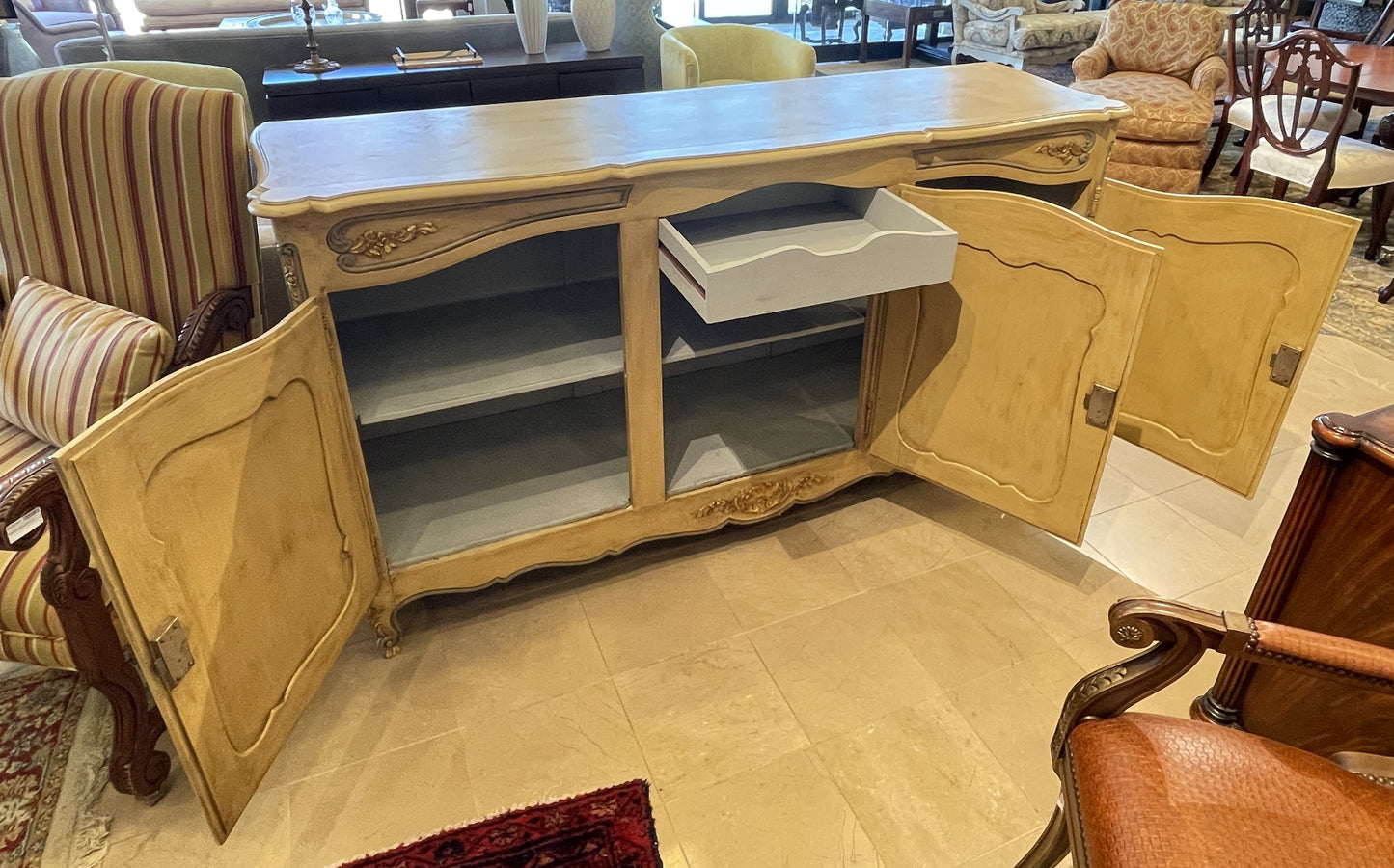 Antique Faux Painted Buffet (0G0017)