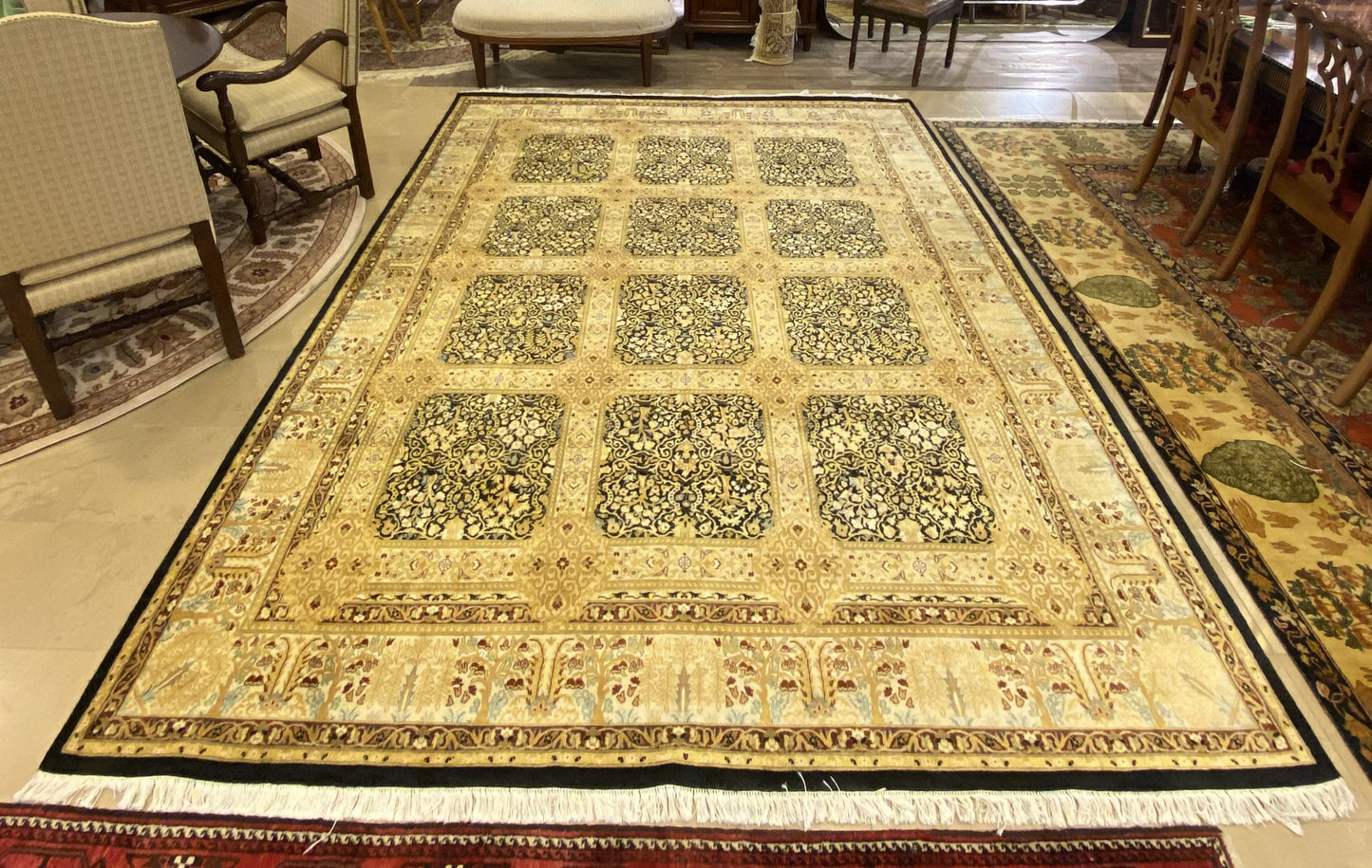 Hand-Knotted Rug (10x8) (61B3Y6)
