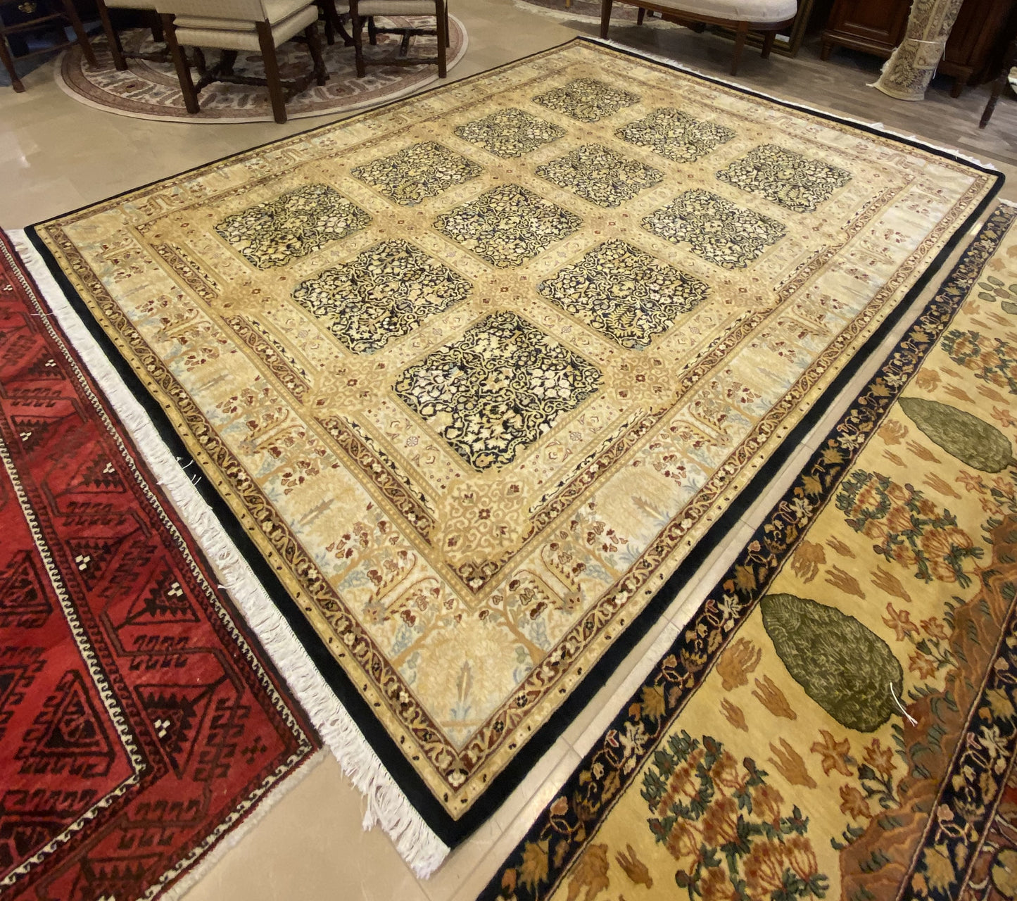 Hand-Knotted Rug (10x8) (61B3Y6)