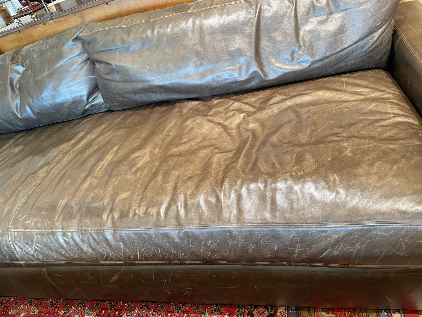 Restoration Hardware Brown Maxwell Sectional (0GW005)