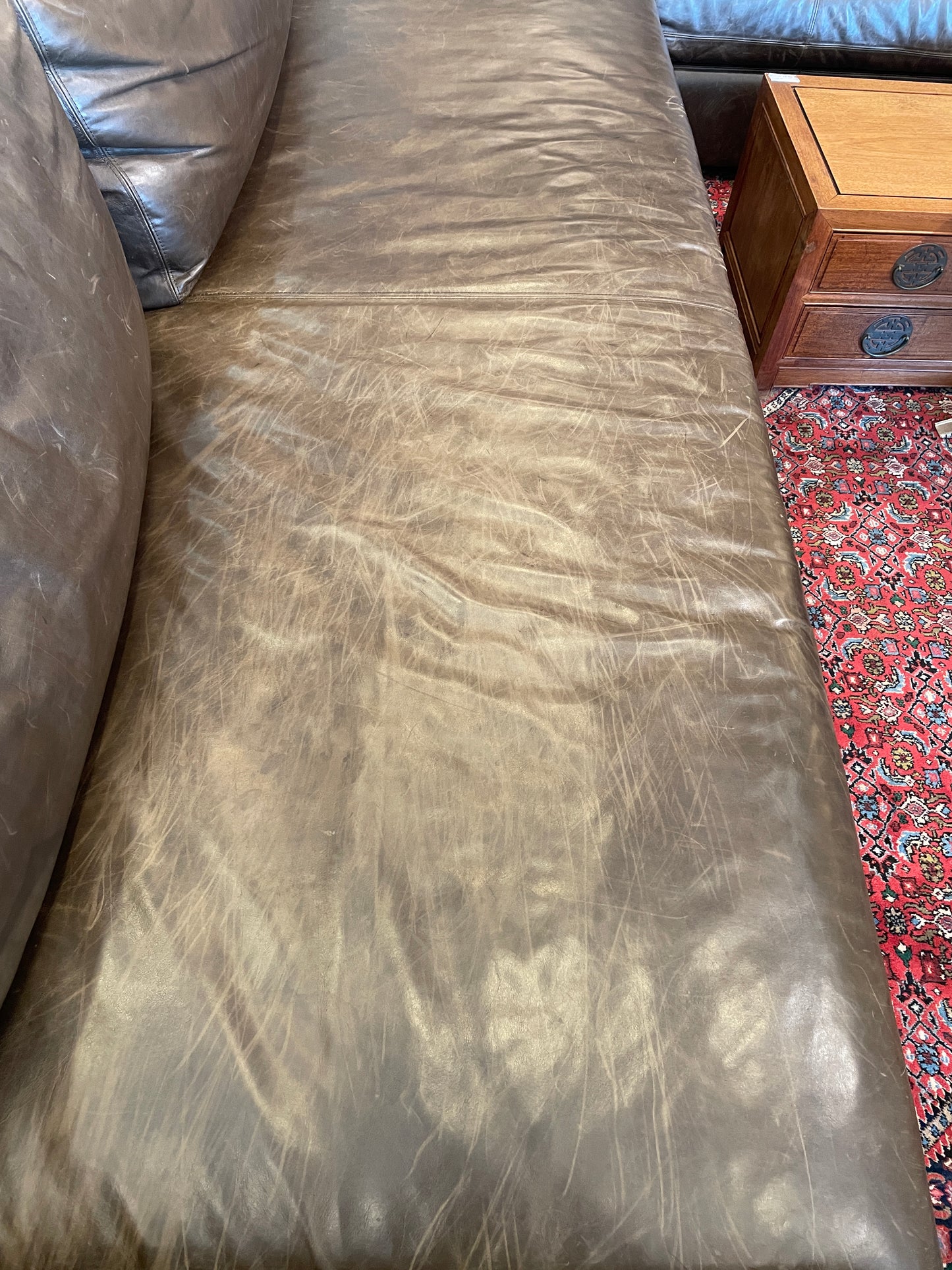 Restoration Hardware Brown Maxwell Sectional (0GW005)