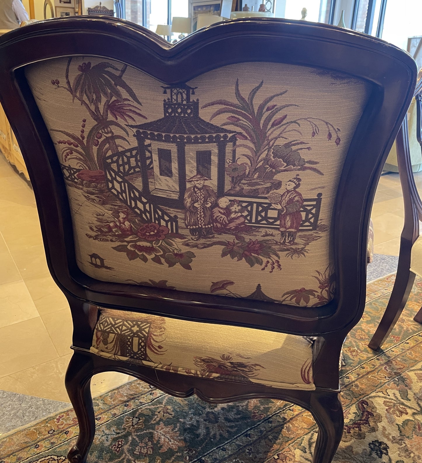 Hickory Chinoiserie Bergere Chair (0GZ009)
