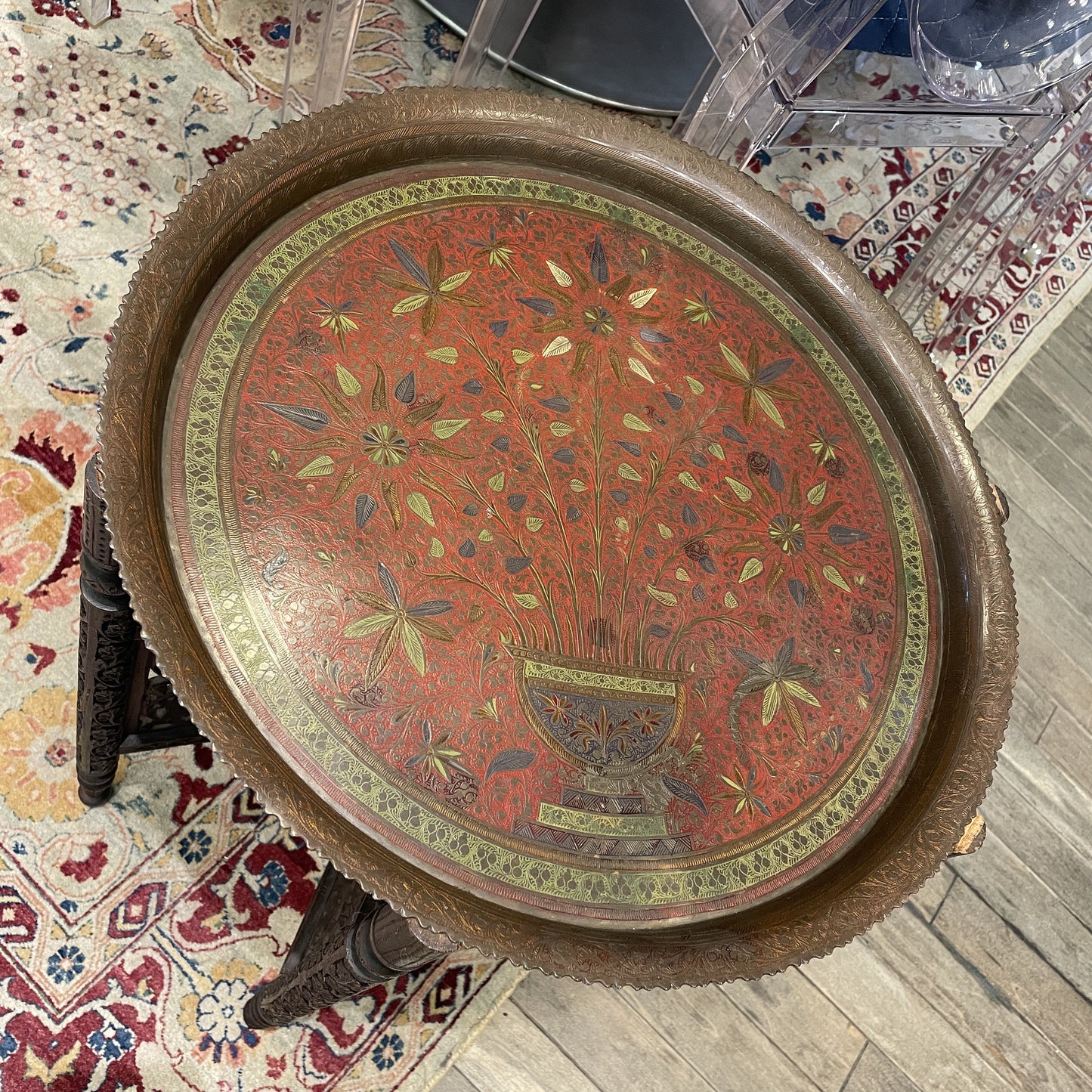 Brass Tray with Stand (0H000E)