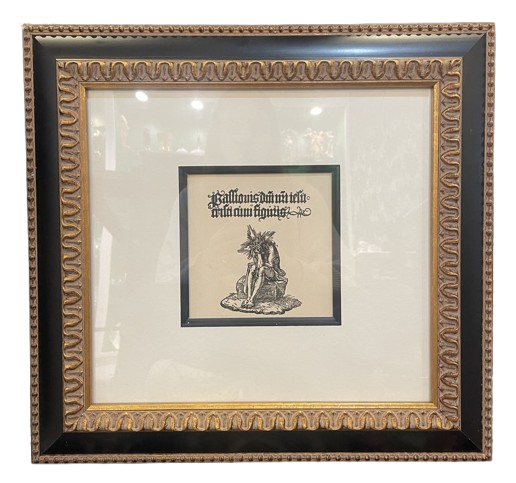 Albrecht Durer Woodcut "Man of Sorrows" 19th Century (0CY003)