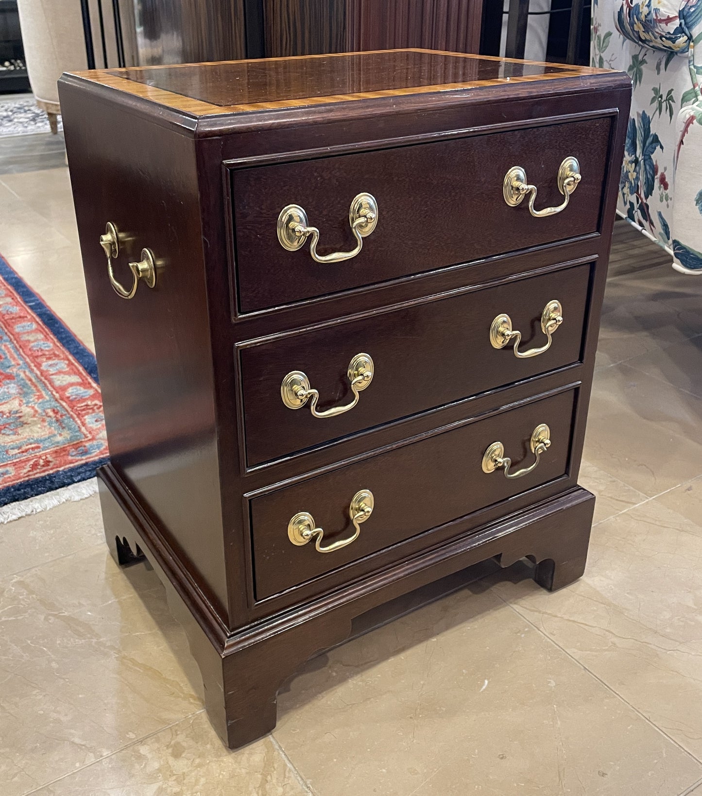 Small Inlayed Three Drawer chest (0H000G)