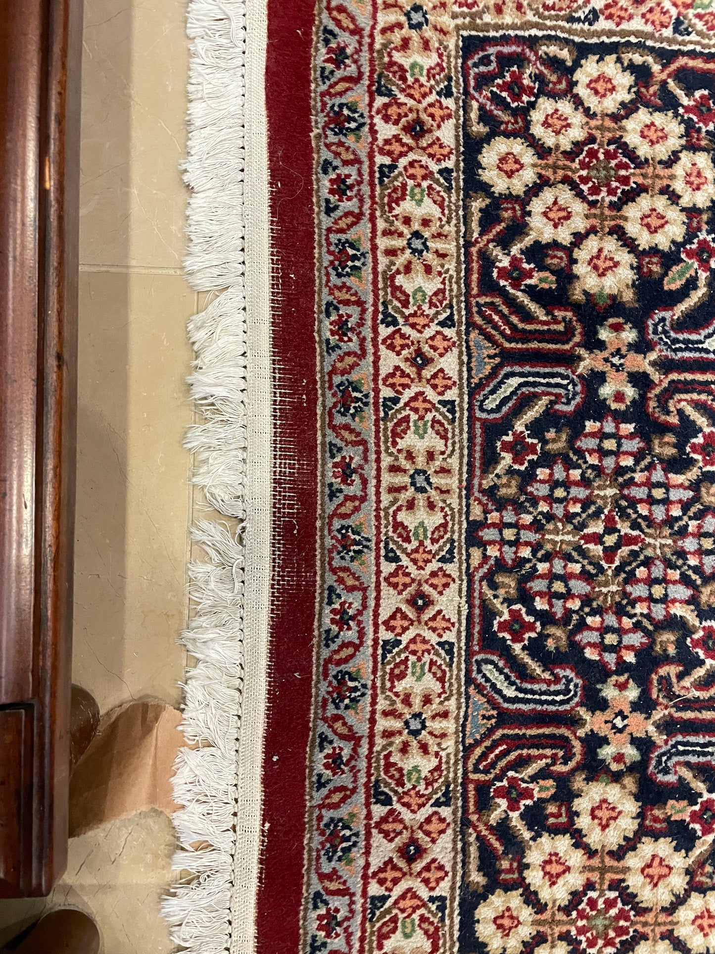 Super Kazak Wool Rug, reds and blues (Approx. 7'9x10'5) (0IF001)