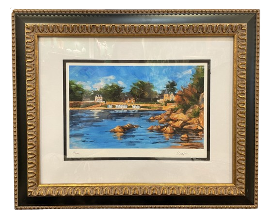 Elizabeth Bazin "L'ile aux Moines" Lithograph (0CY001)