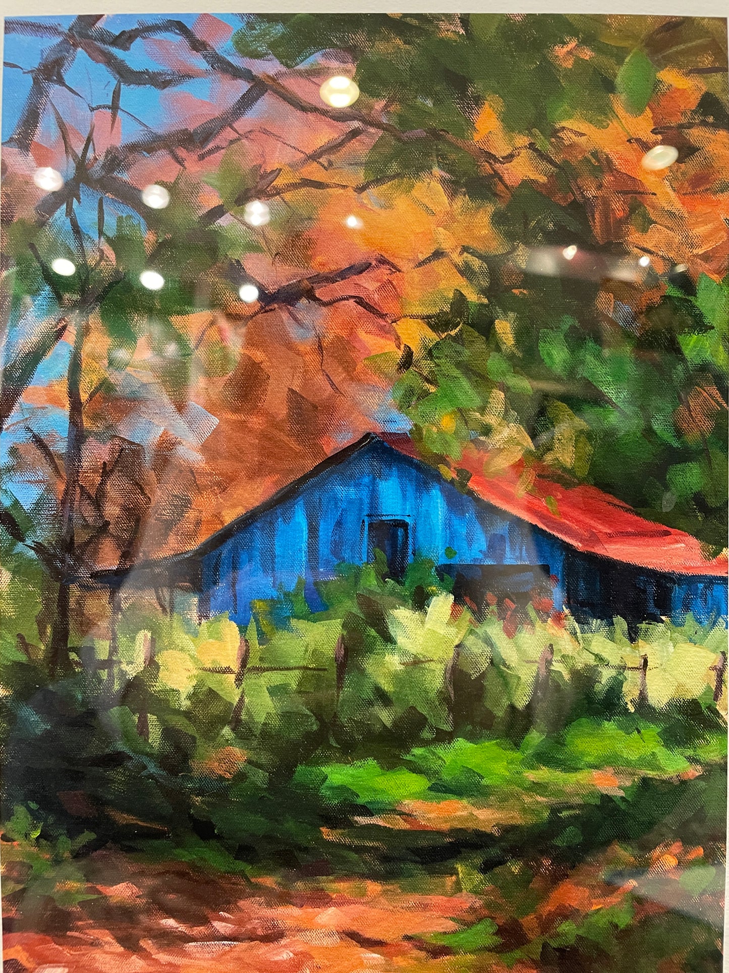 Elizabeth Bazin "La Cabane Bleue" Lithograph (0CY002)