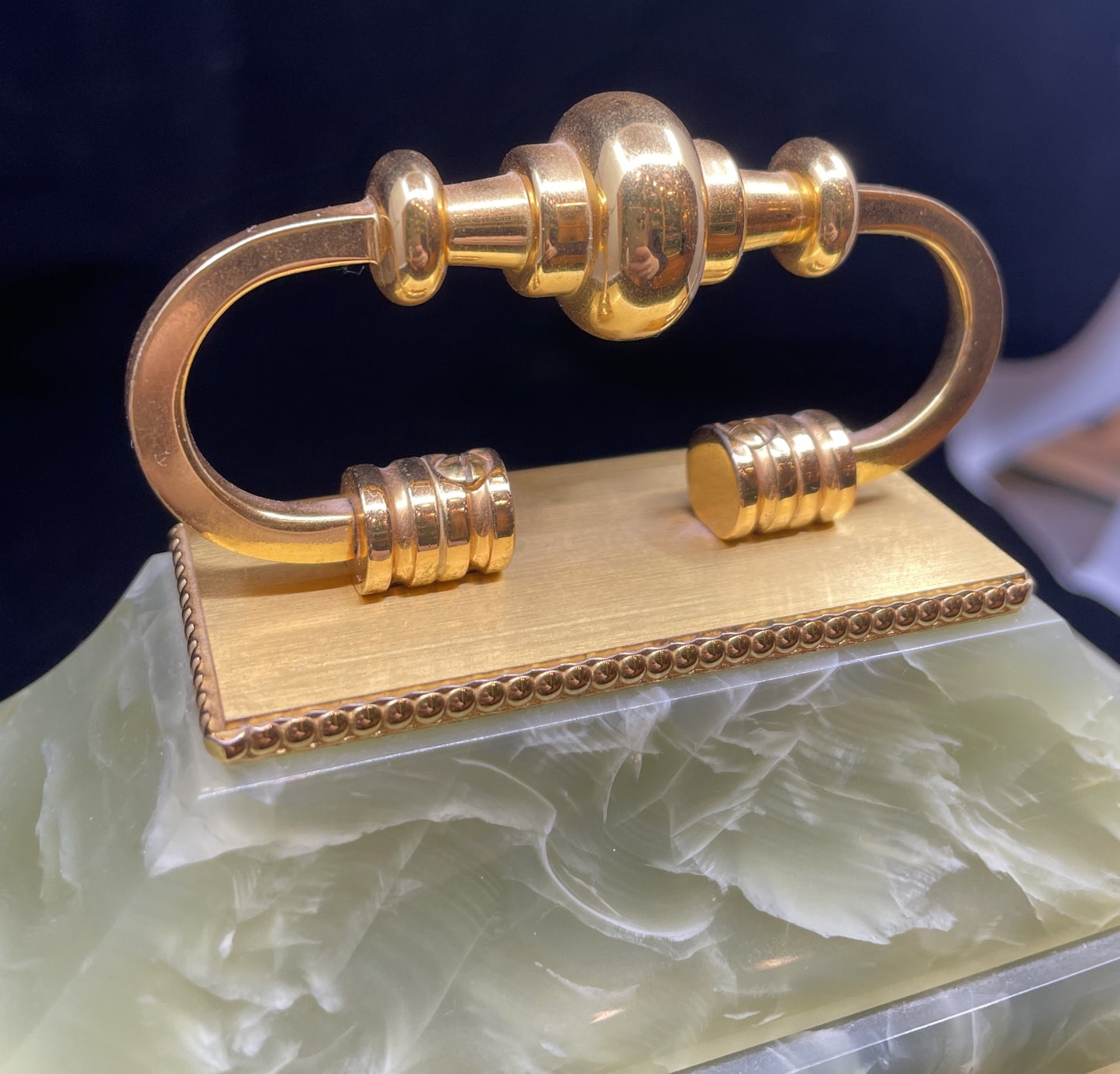 Bucherer Onyx Desk Clock (0H000I)