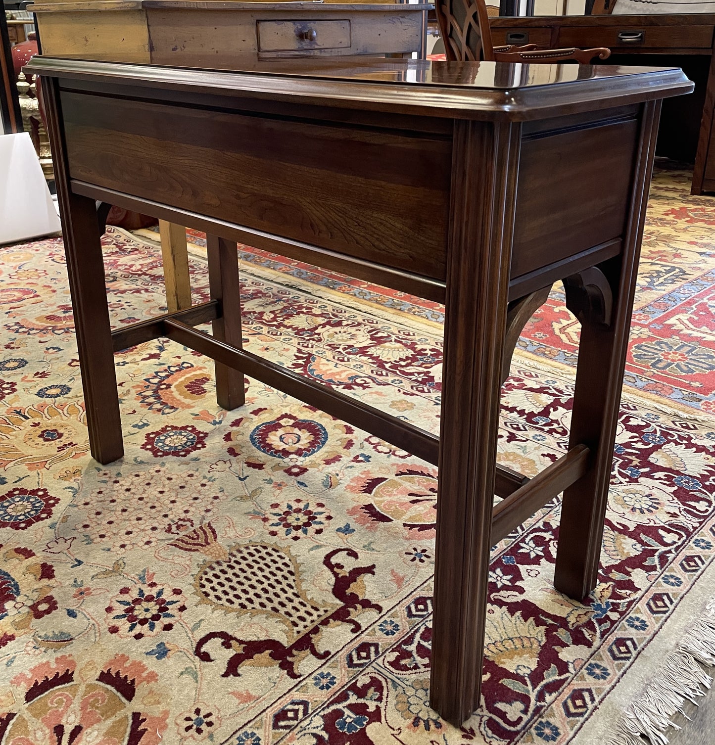 Harden Block Front Console Table AS IS (0CT001)