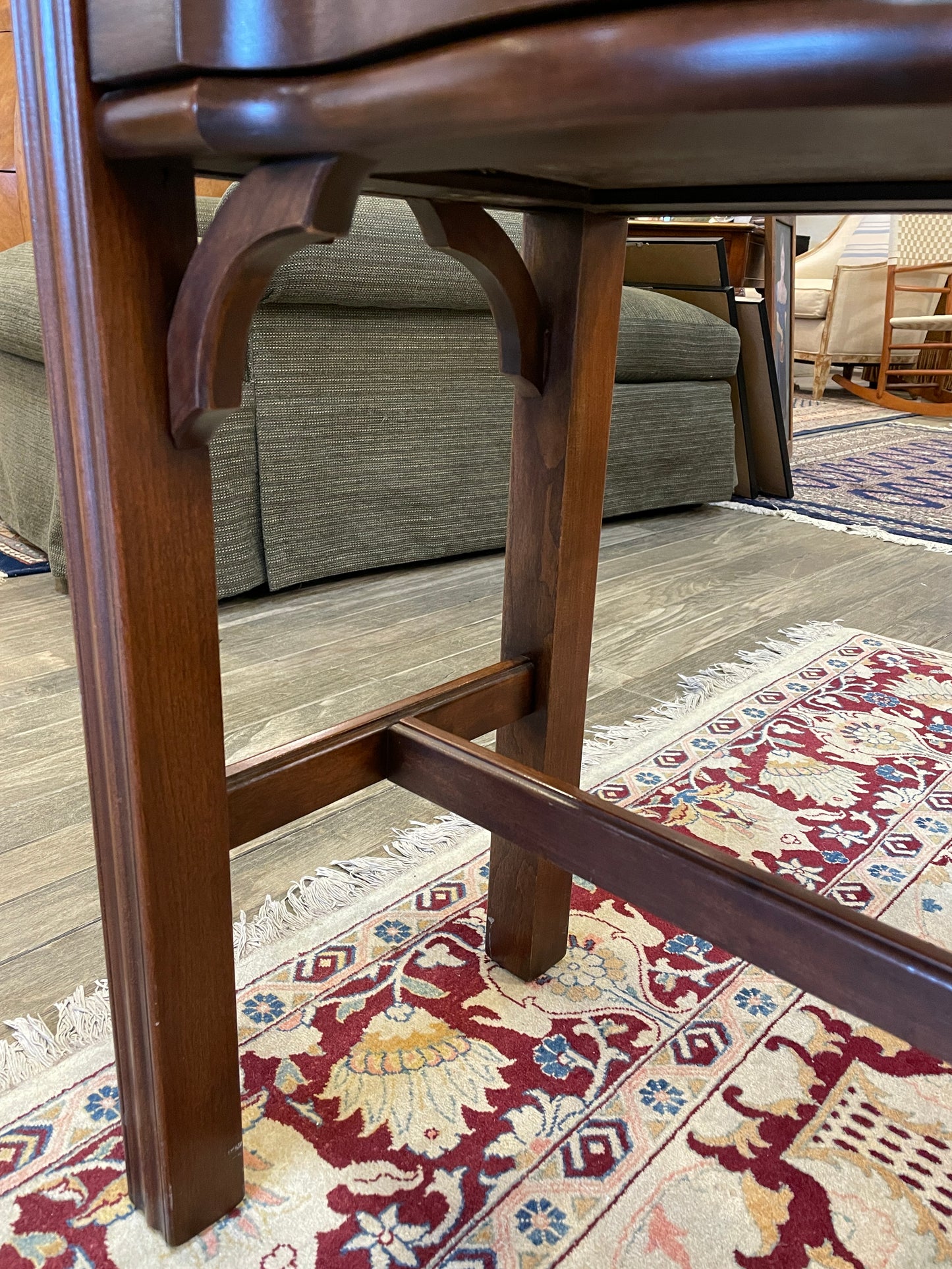 Harden Block Front Console Table AS IS (0CT001)