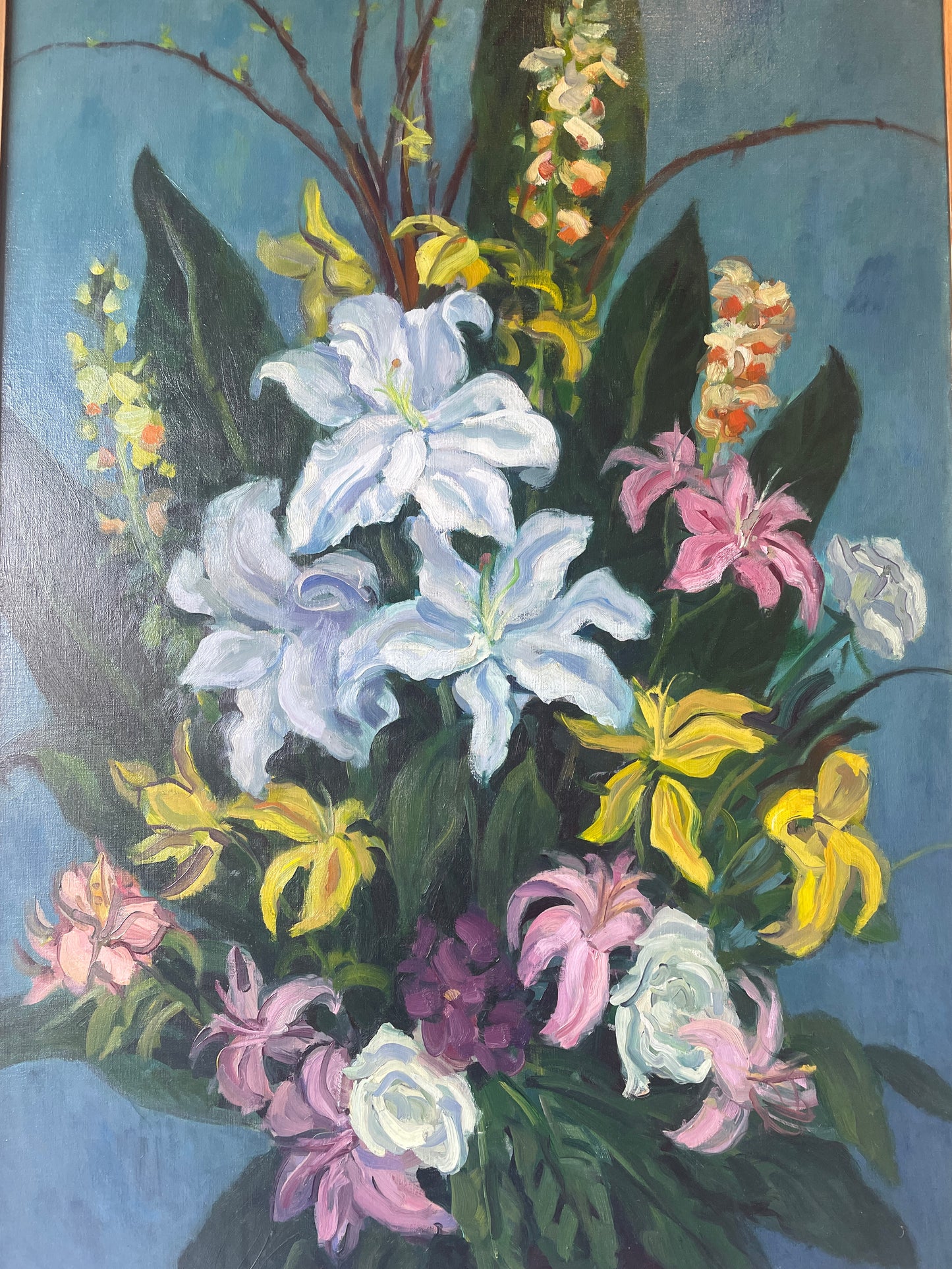 Martin Mondrus Floral Still Life Oil on Canvas (0CV002)
