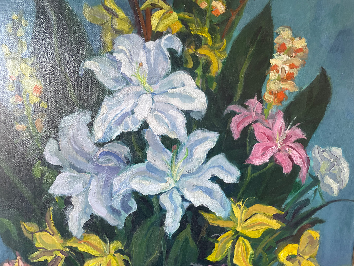 Martin Mondrus Floral Still Life Oil on Canvas (0CV002)