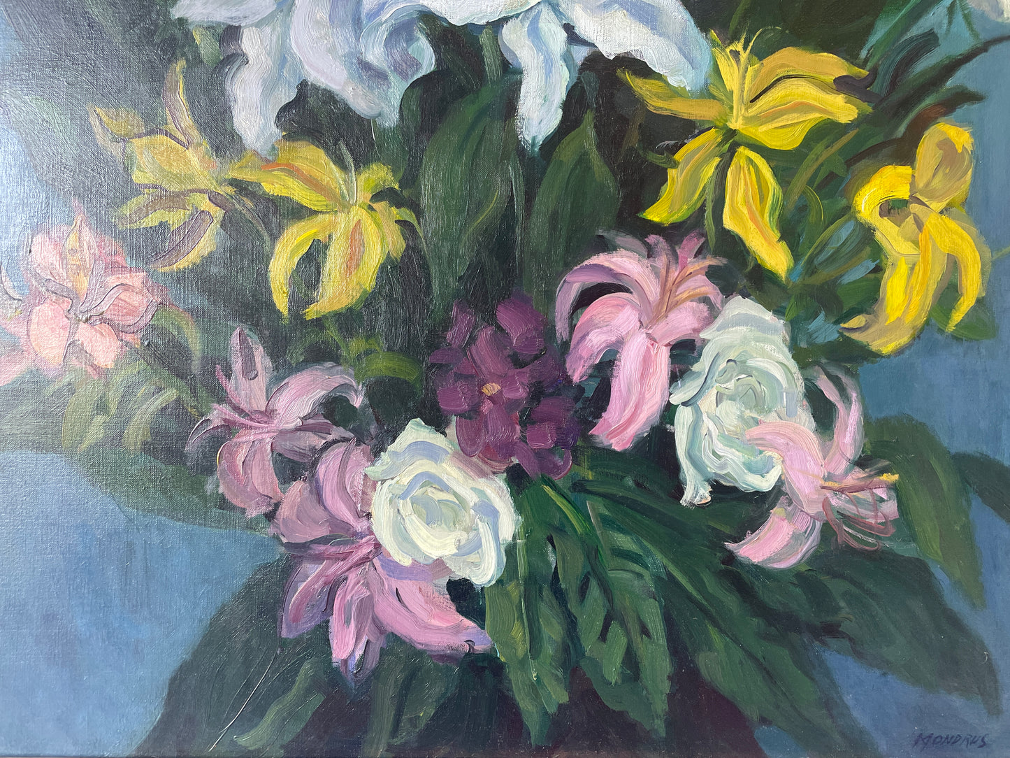 Martin Mondrus Floral Still Life Oil on Canvas (0CV002)