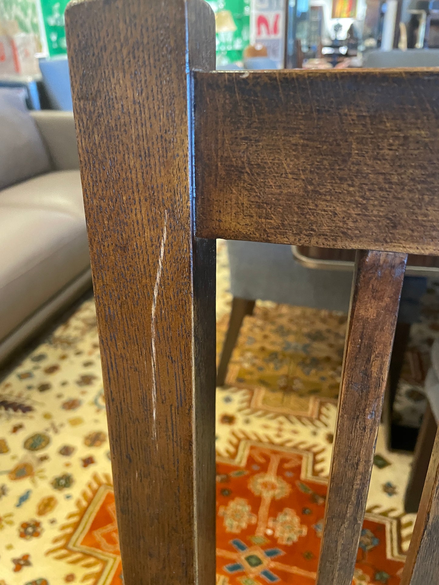 Mission Bench with Zebra Vinyl Upholstery (0H3002)