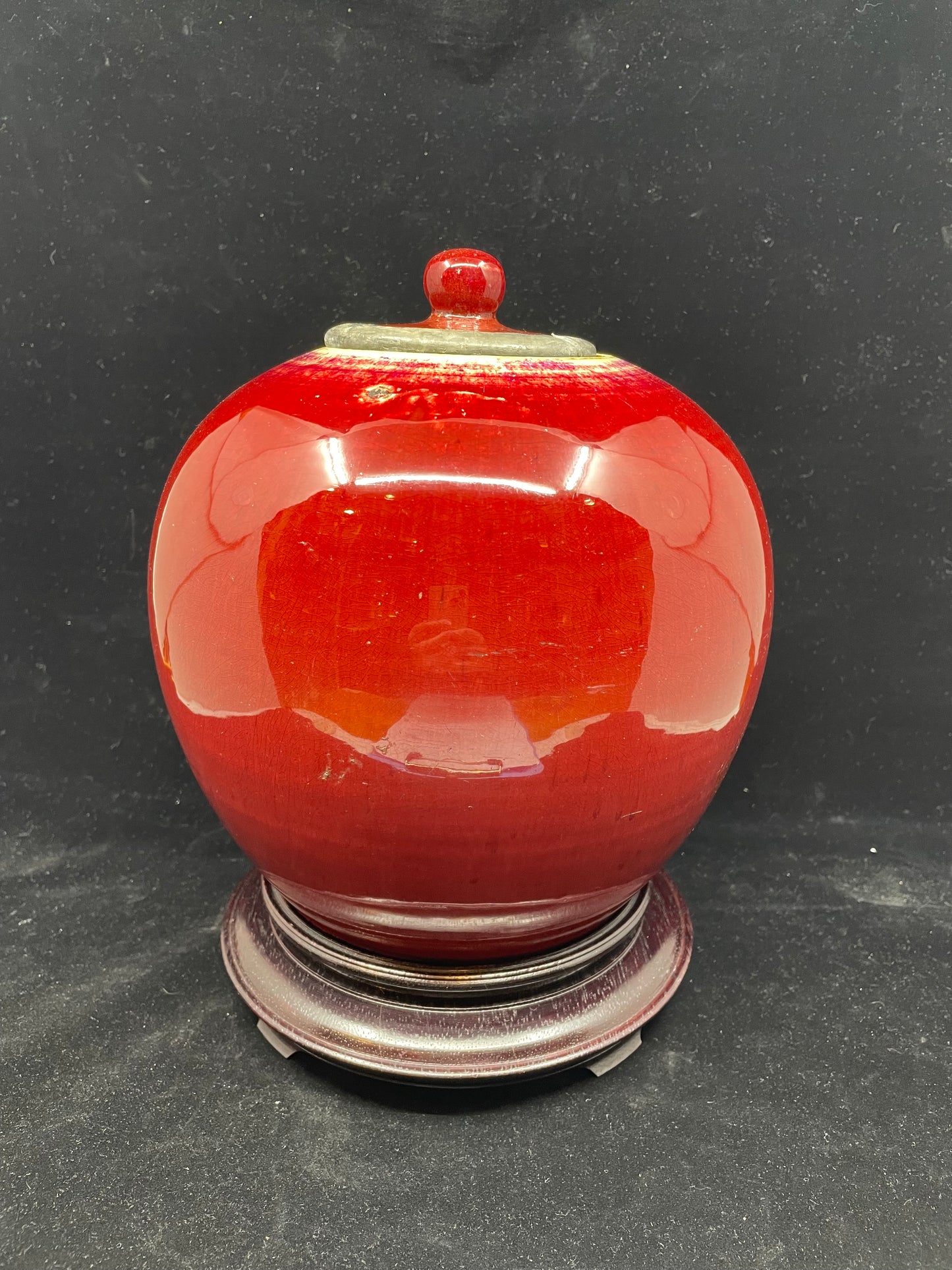 Sang de Beouf Porcelain Ginger Jar (ACSJJF)