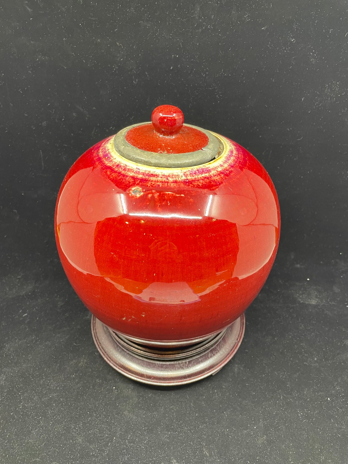 Sang de Beouf Porcelain Ginger Jar (ACSJJF)