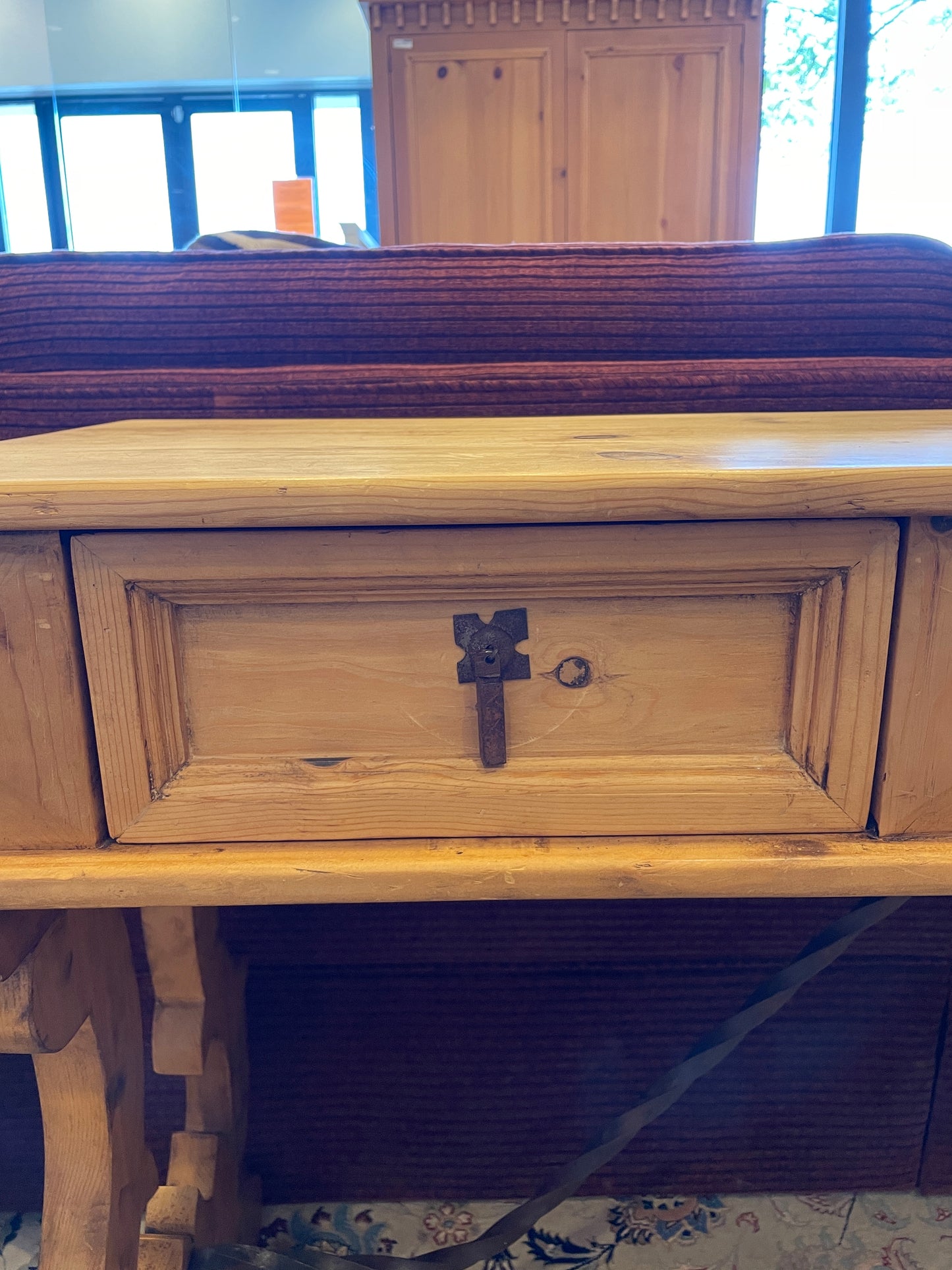 El Poeton Pine Sofa Table (03G00D)