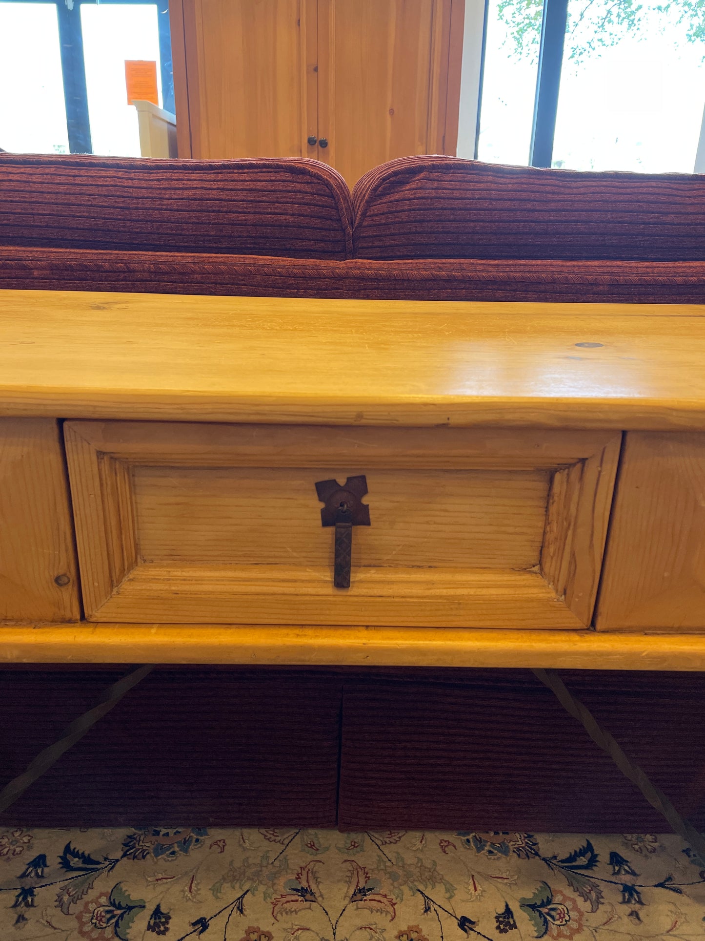 El Poeton Pine Sofa Table (03G00D)