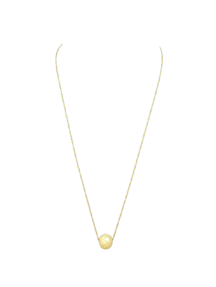 18k Carved Pearl Necklace (5FC9GK)