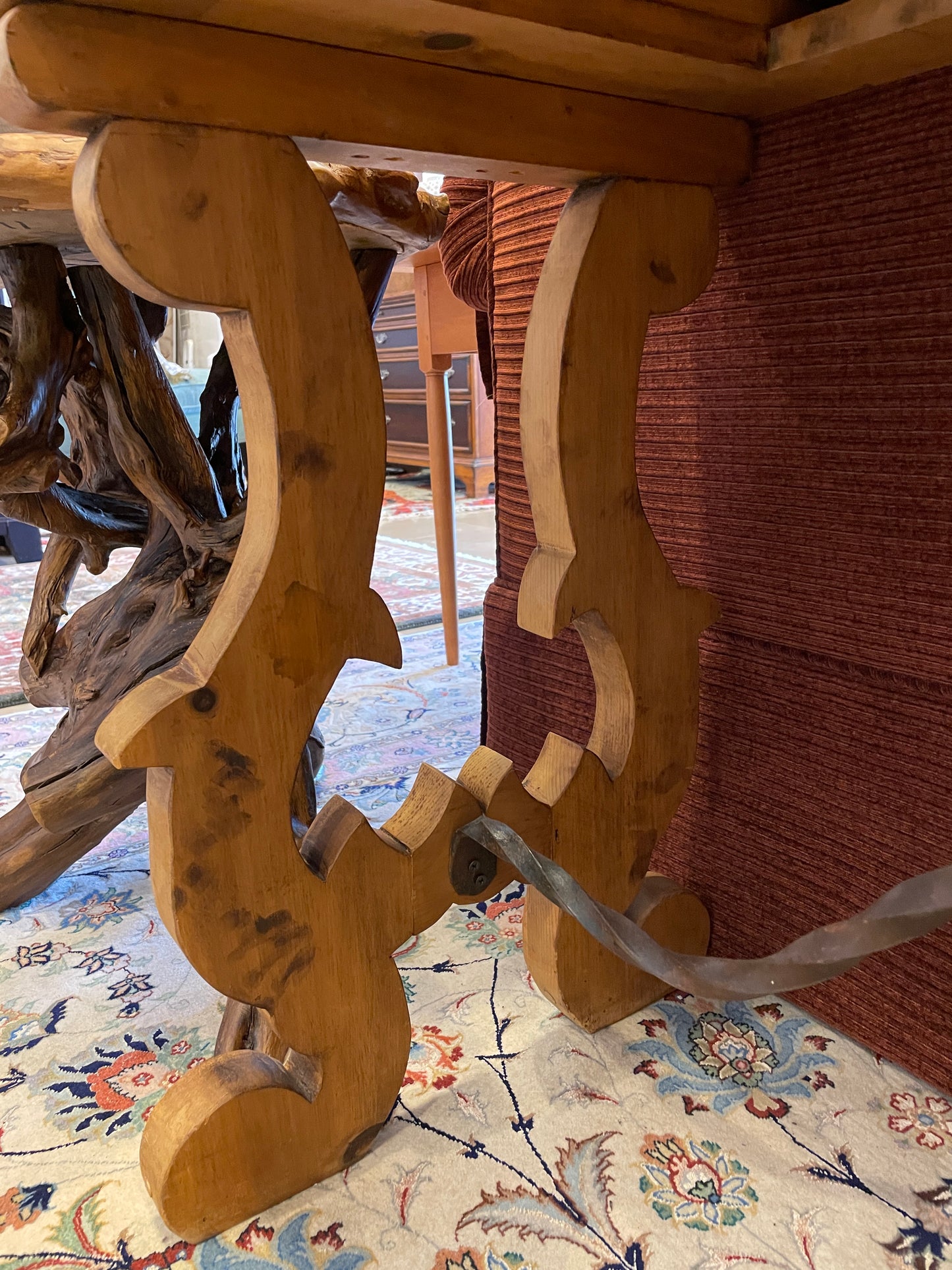 El Poeton Pine Sofa Table (03G00D)