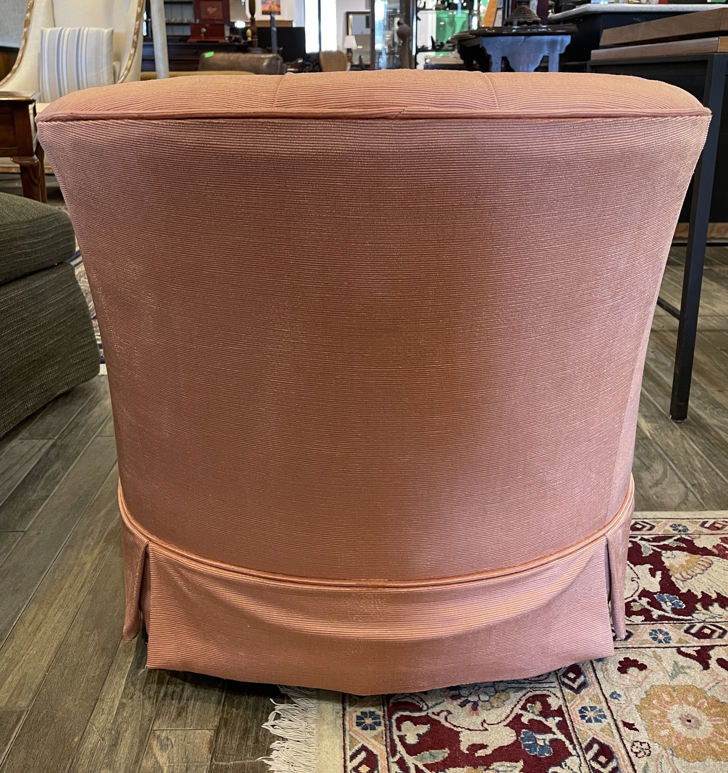 Pr. Vintage Drexel Bucket Chairs on Casters (0CZ001)