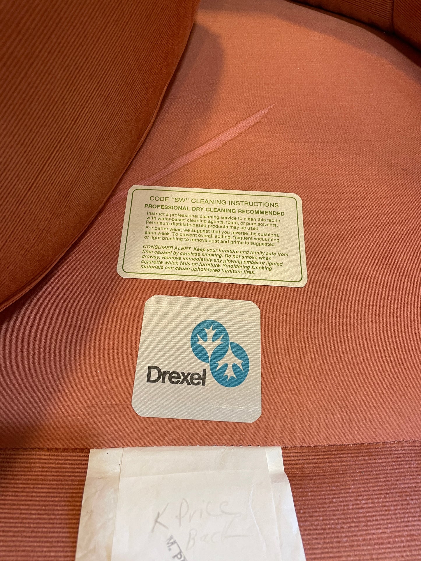 Pr. Vintage Drexel Bucket Chairs on Casters (0CZ001)