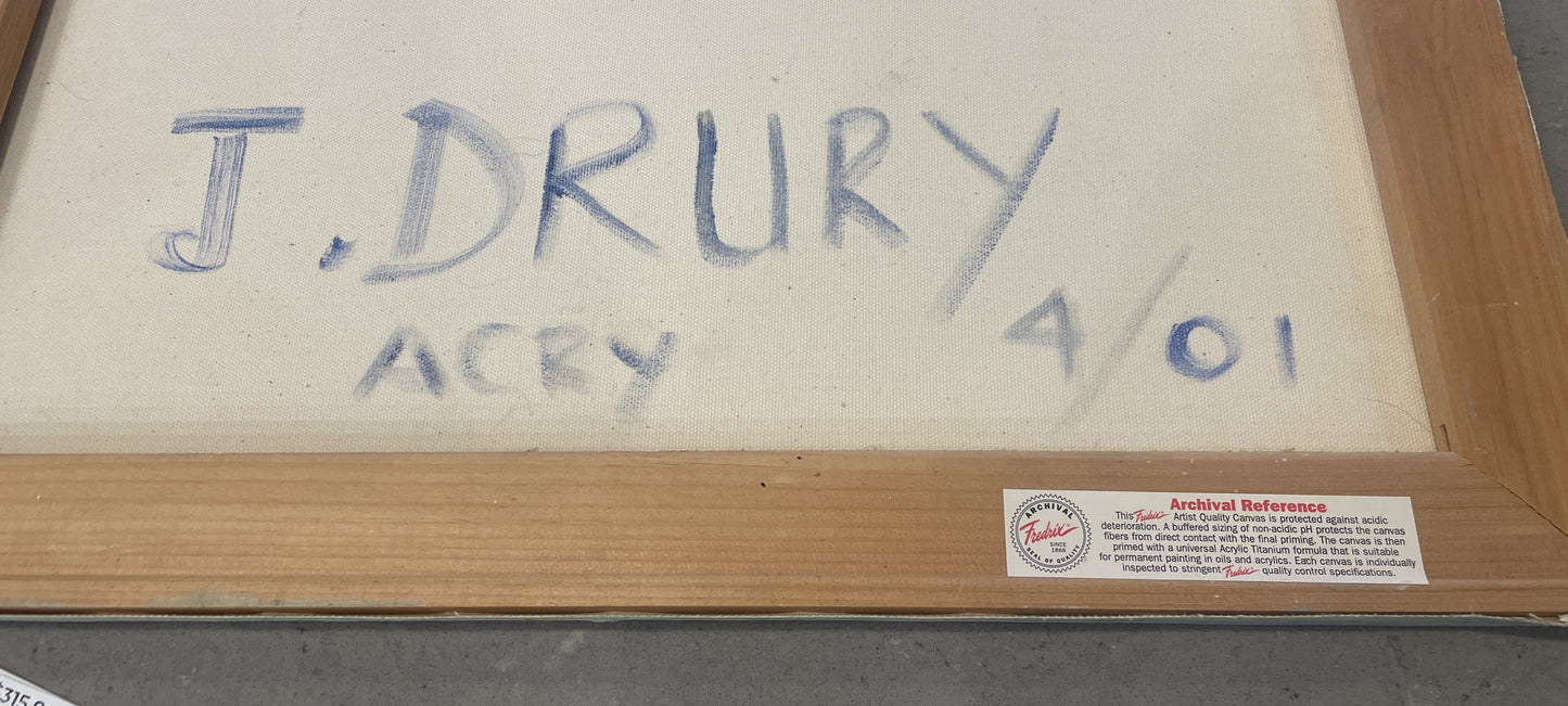 J Drury "Faces of Light" Acrylic on Canvas (0KY00H)