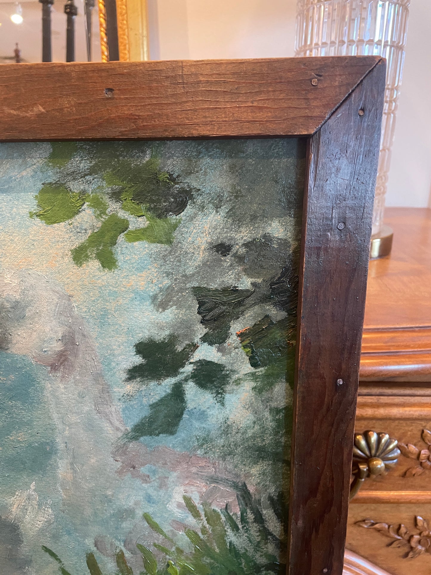 Geese oil on Board Attributed to Constant (David) Artz (0KZ001)