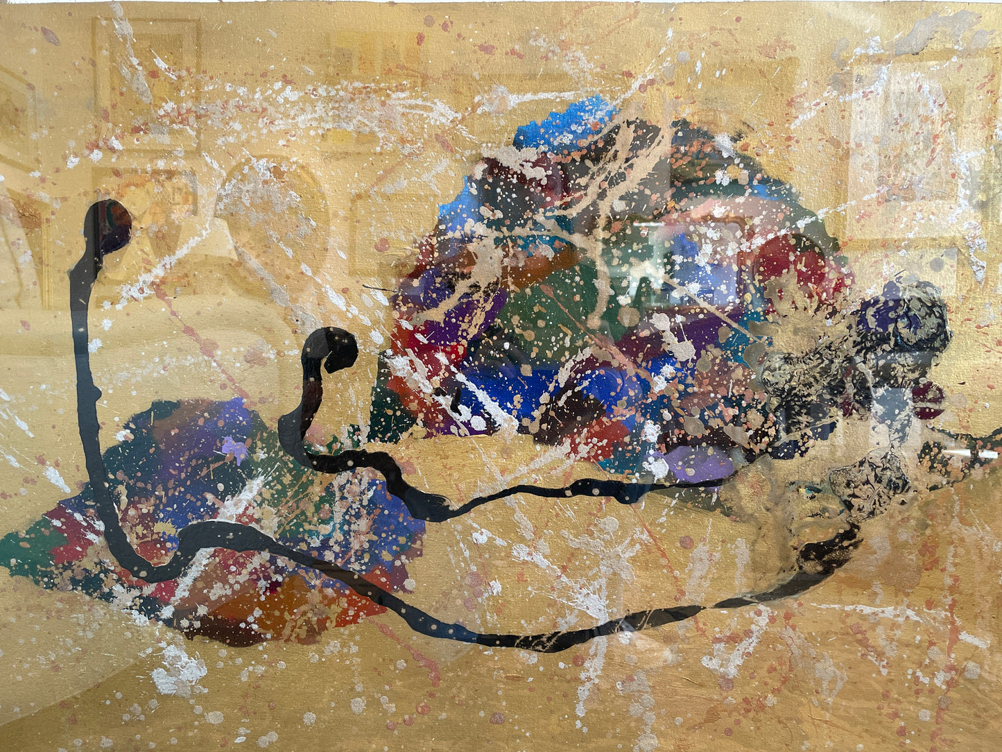Jane Orfgen Abstract Original on Paper (03G00N)