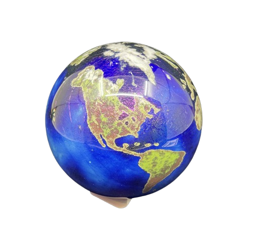 James Lundberg Luminescent World Paperweight (0CM002)