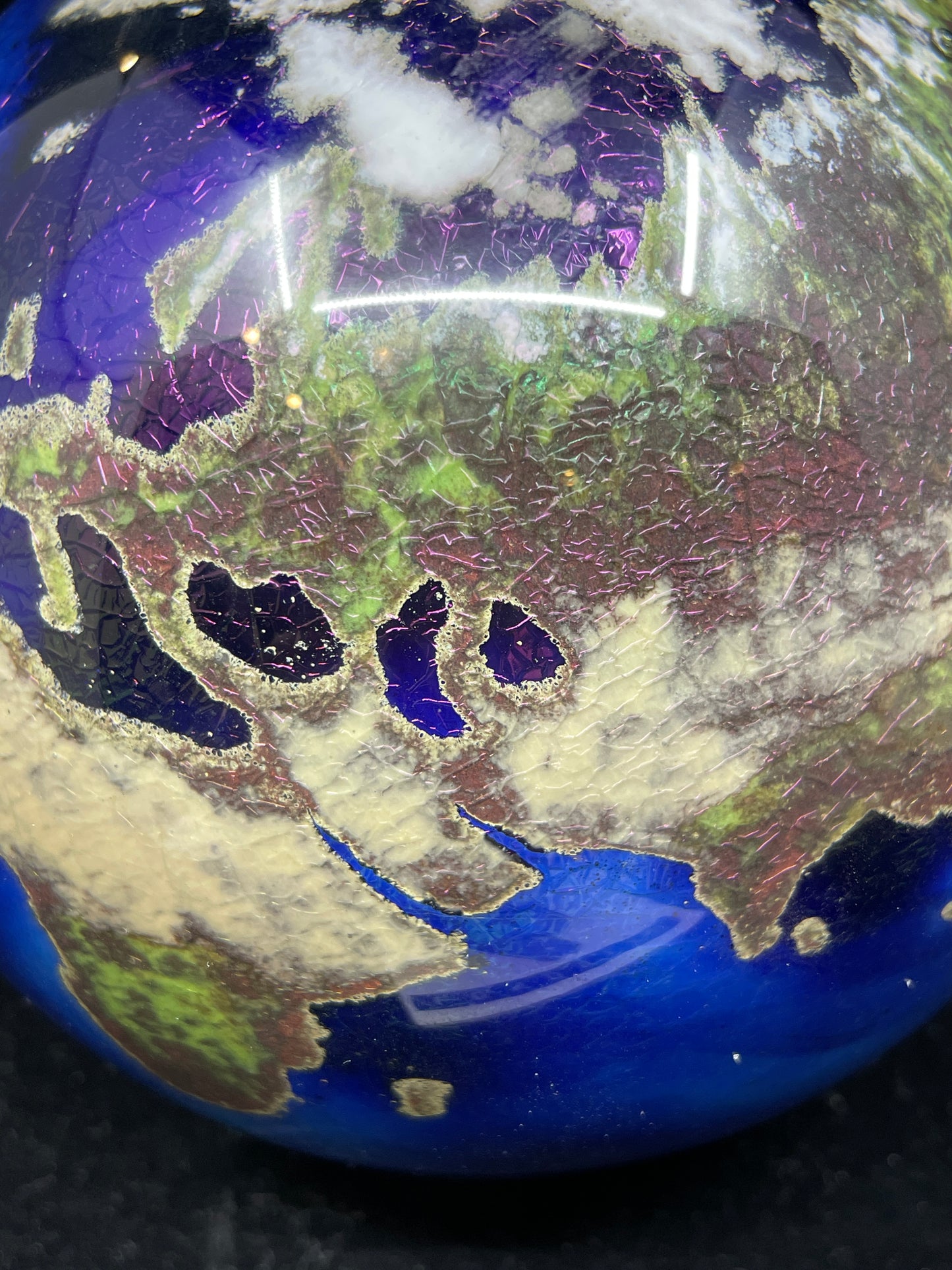 James Lundberg Luminescent World Paperweight (0CM002)