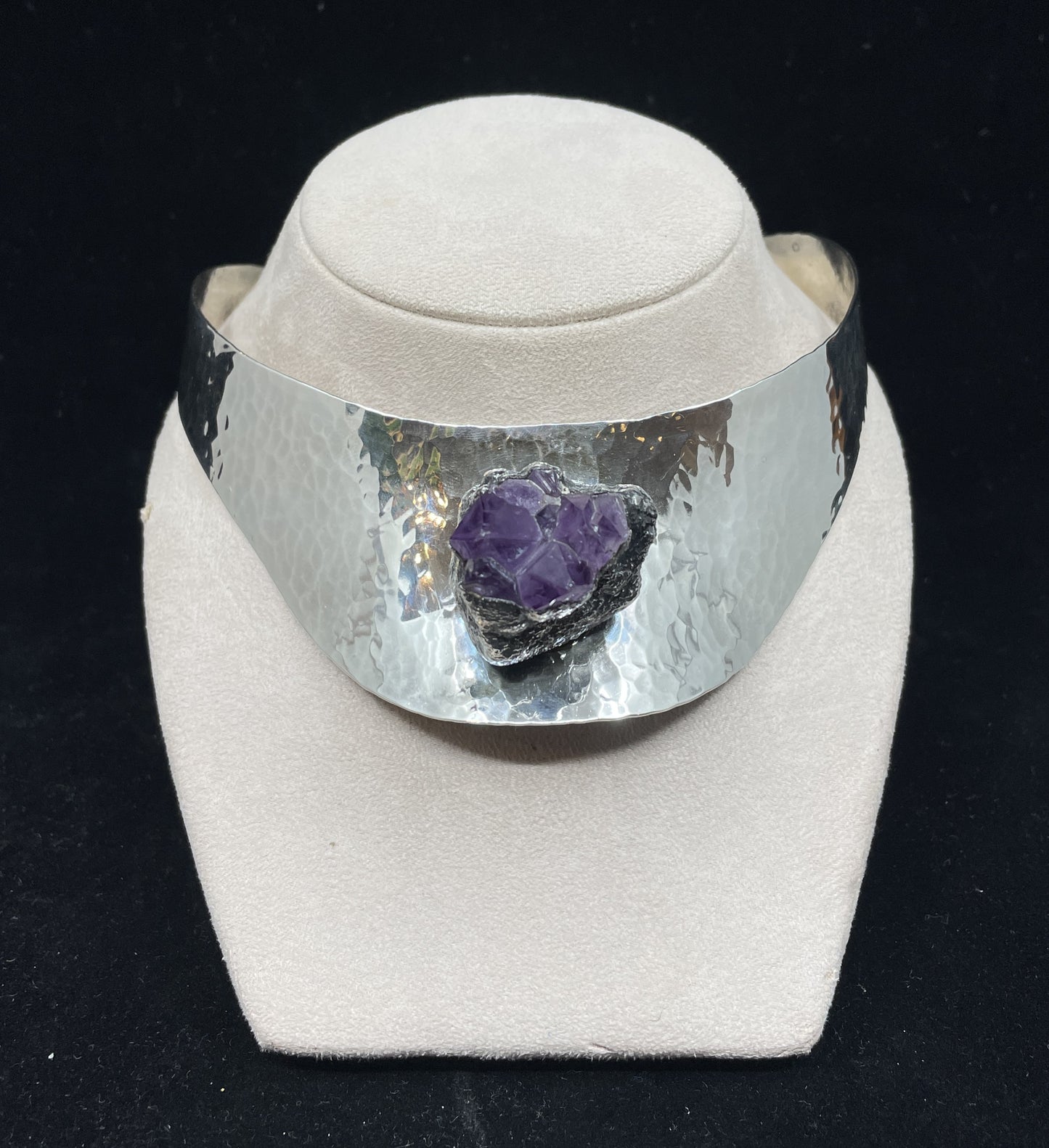 J. Hull Sterling and Amethyst Necklace (0CS001)