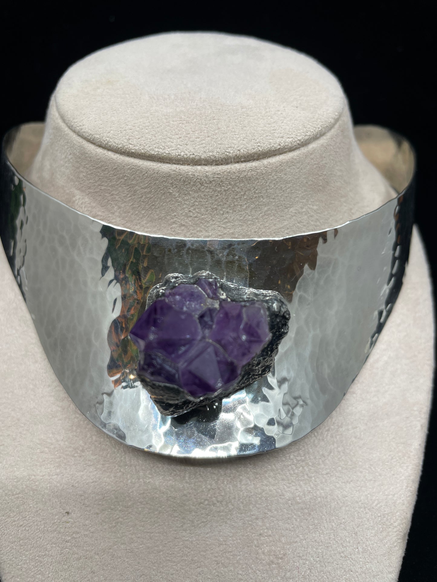 J. Hull Sterling and Amethyst Necklace (0CS001)