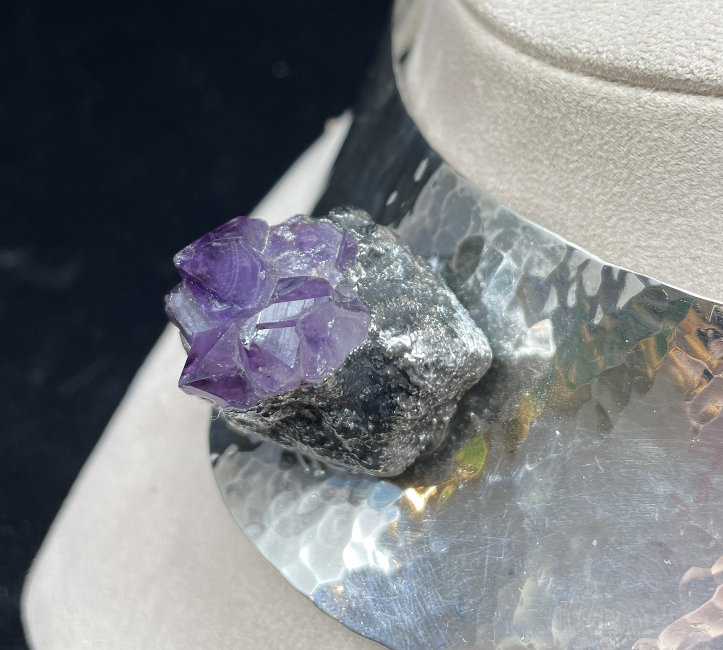 J. Hull Sterling and Amethyst Necklace (0CS001)