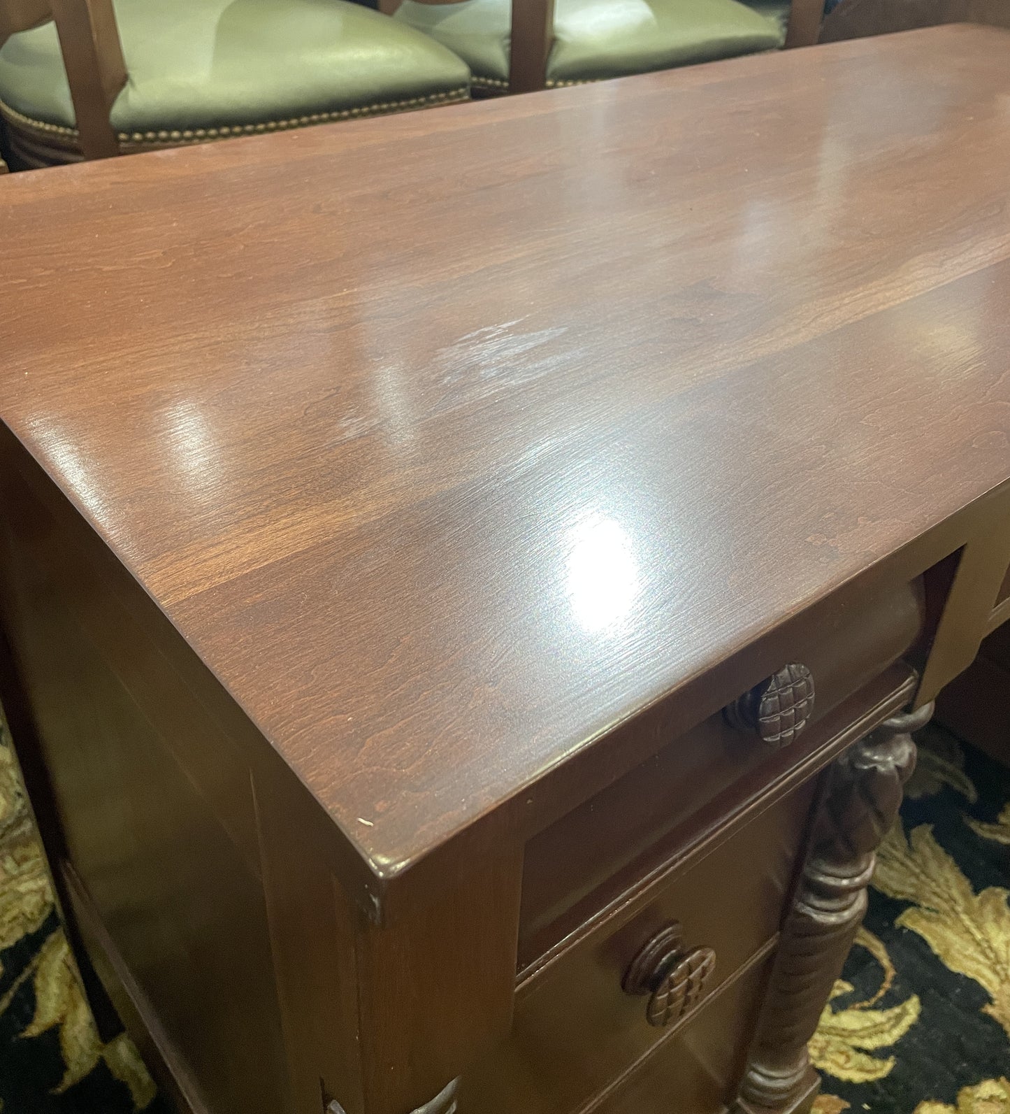 American Empire Revival Vanity with Mirror, 1930s (0H7002)