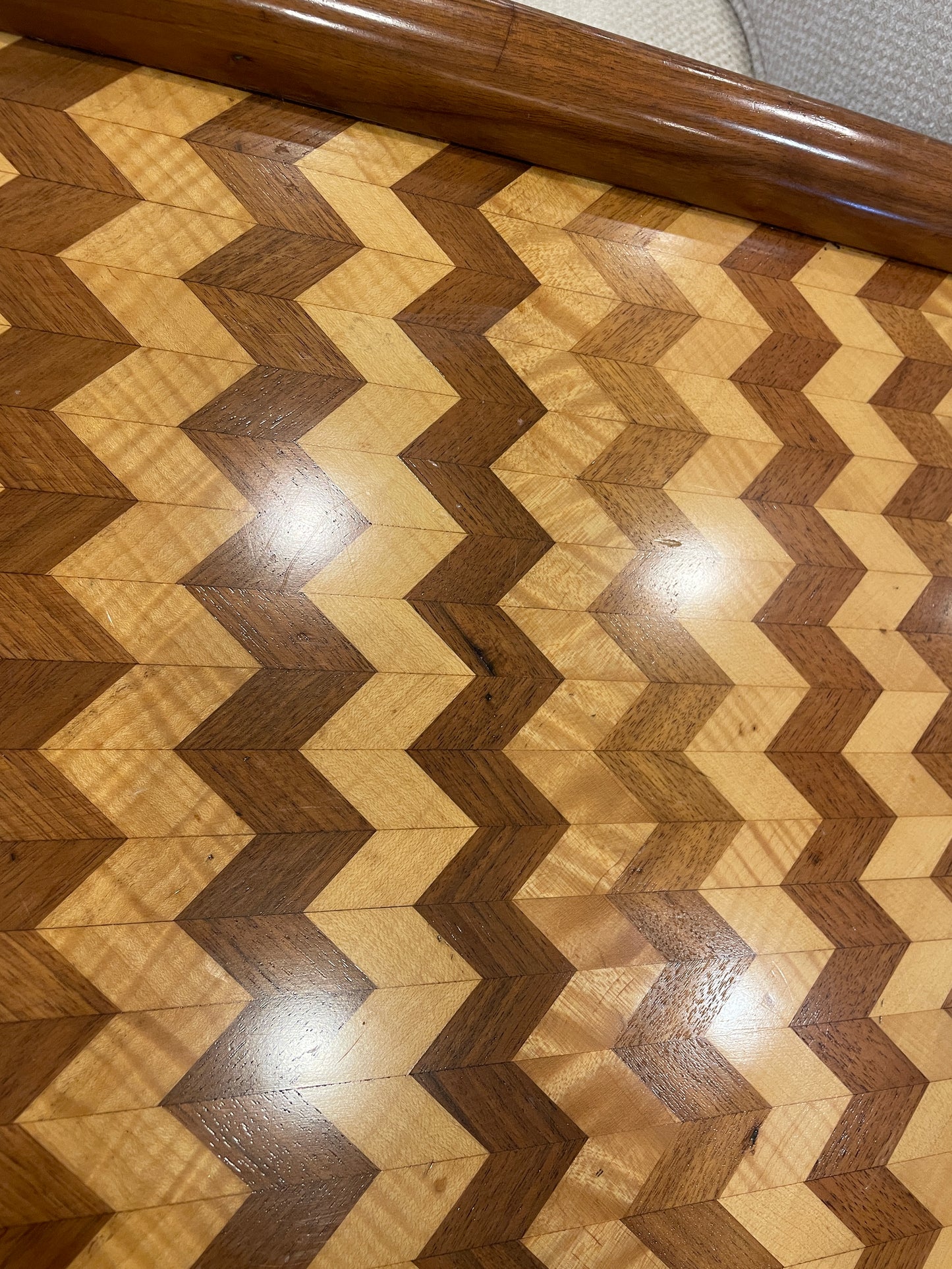 Oval Parquetry Library Table or Bar Table (00Y00H)