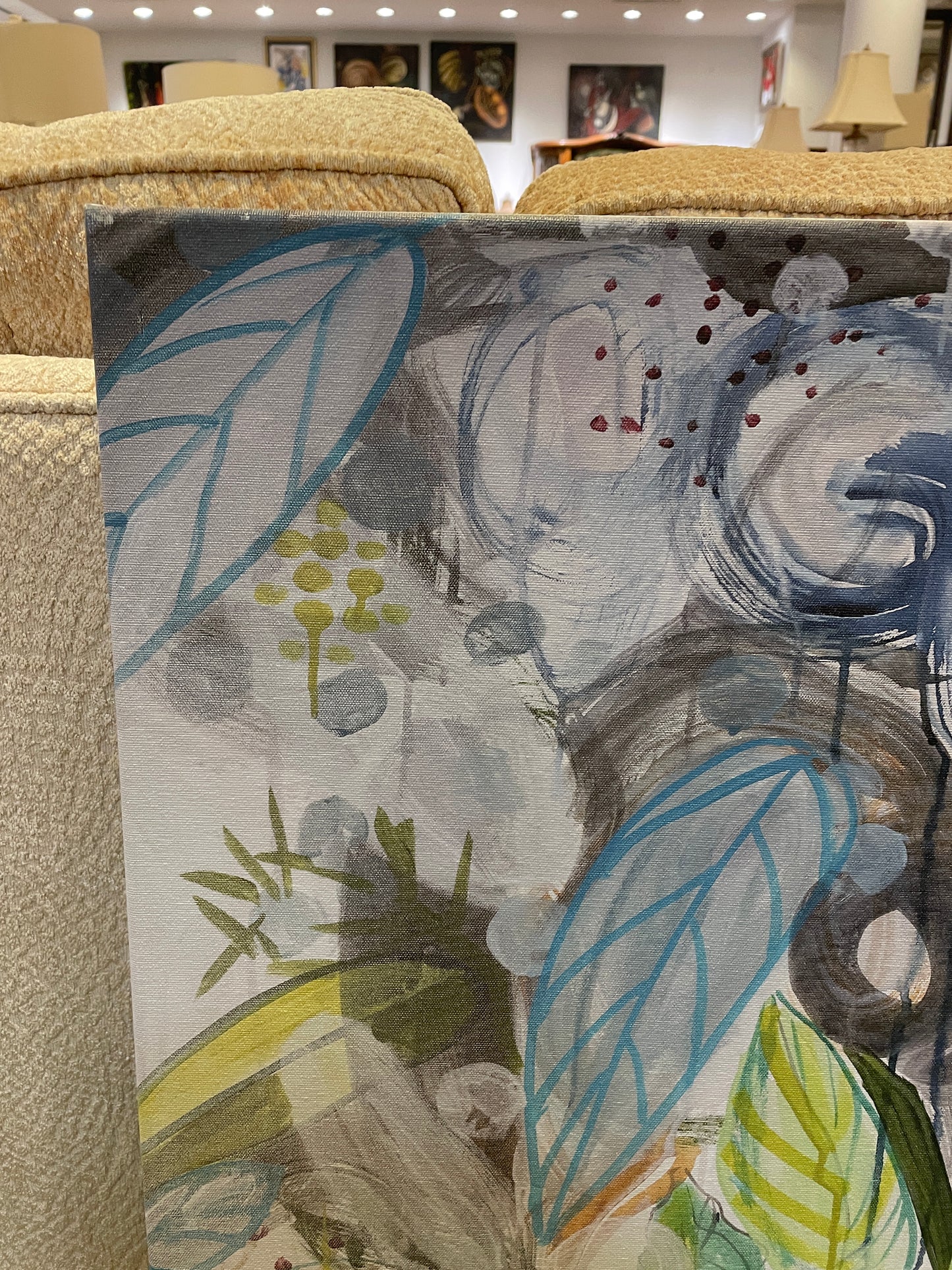 Alex Mason Floral on Canvas, Giclee (0JC00C)