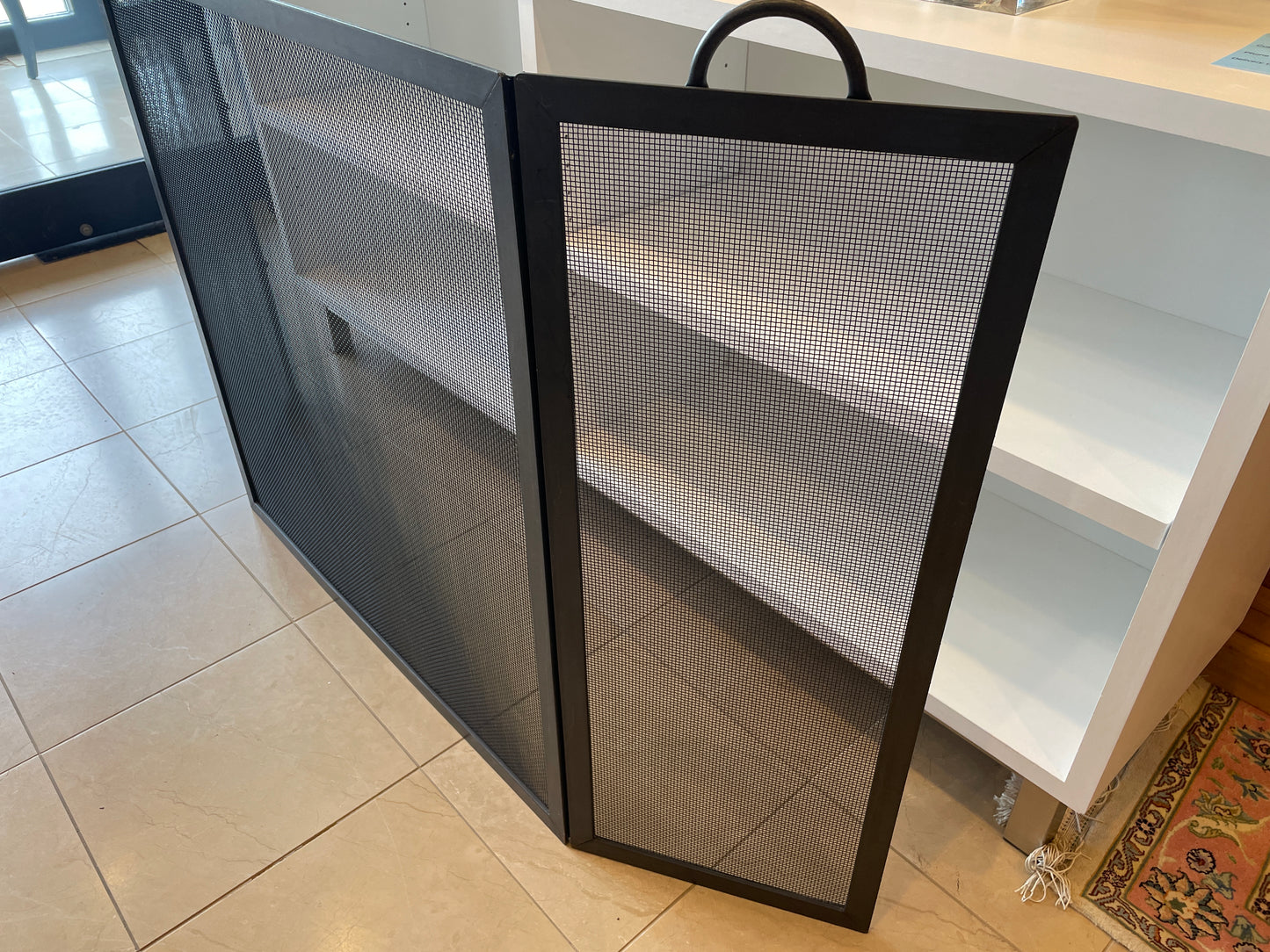 Wrought Iron Fireplace Screen (03G00C)