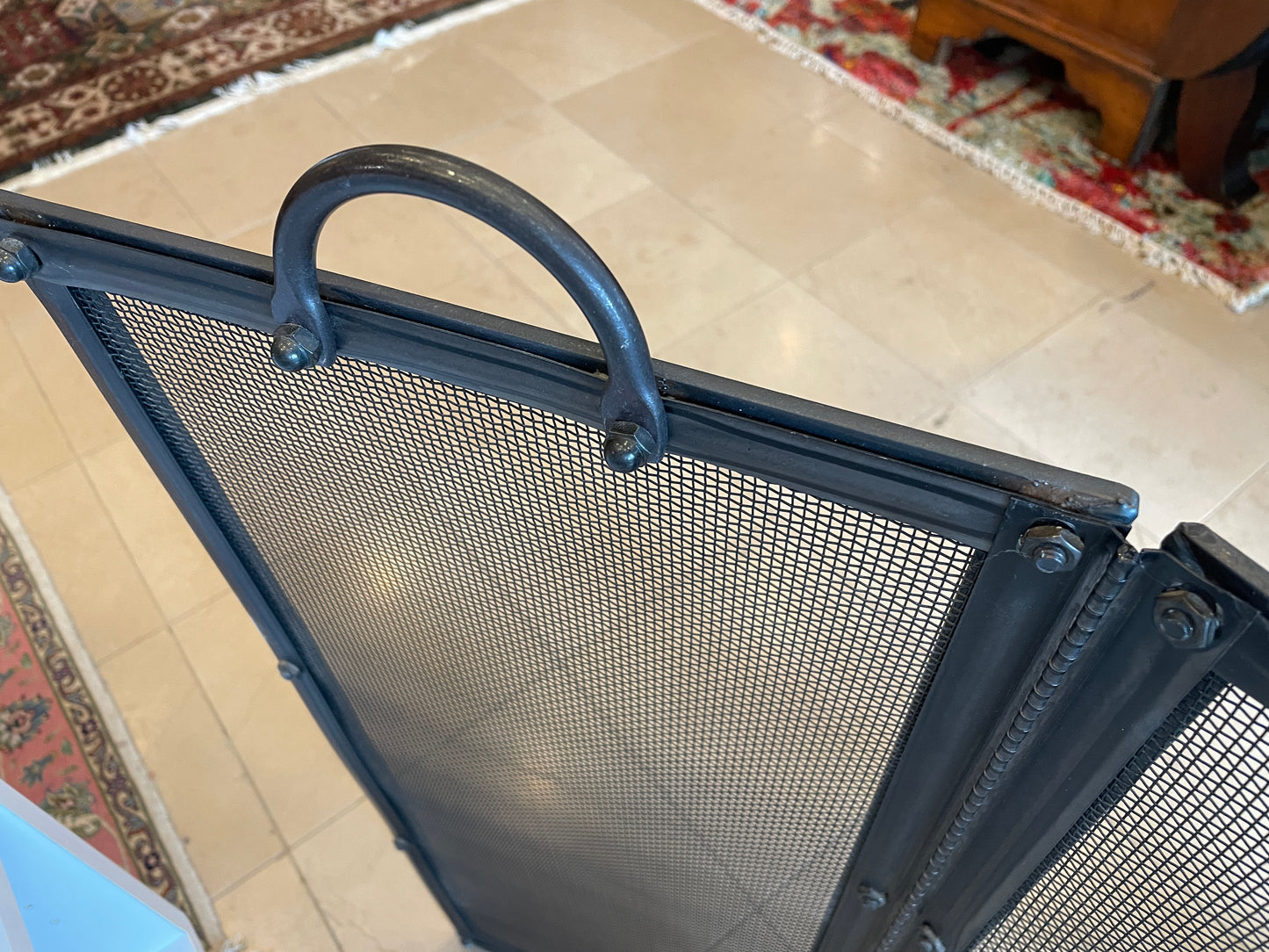 Wrought Iron Fireplace Screen (03G00C)