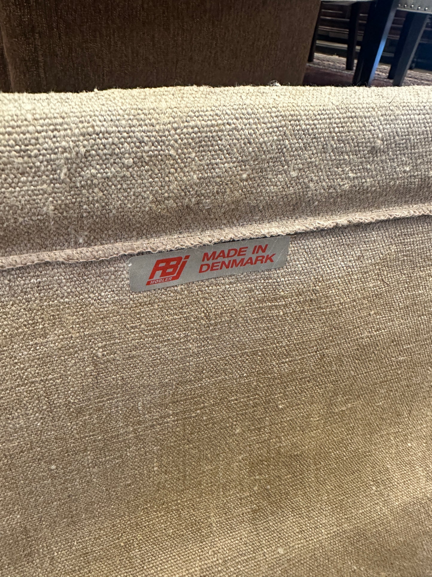 Vintage FBJ Mobler Teak and Canvas Magazine Rack (0NG007)