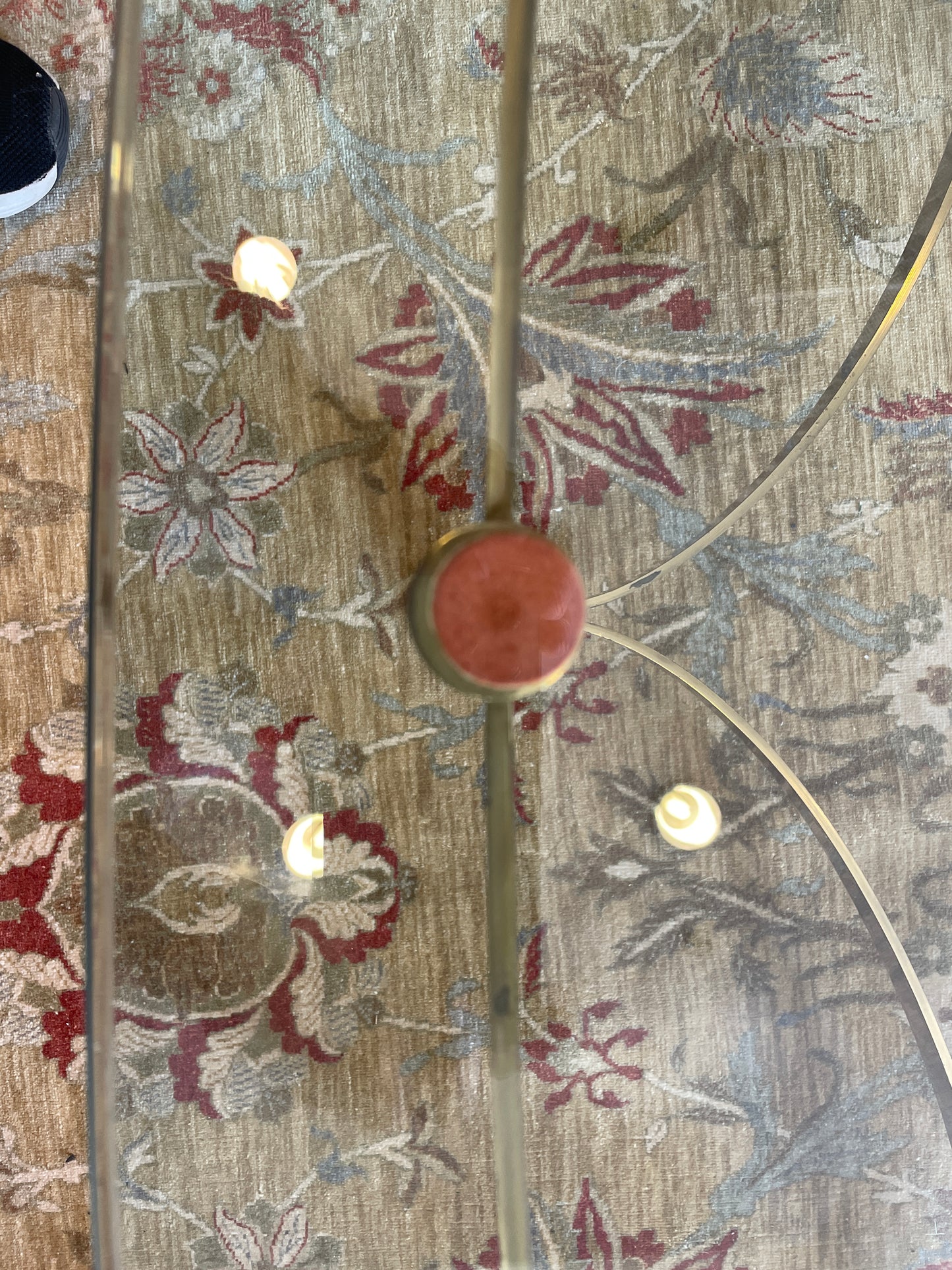 LaBarge Oval Coffee Table, Glass Top (01100H)